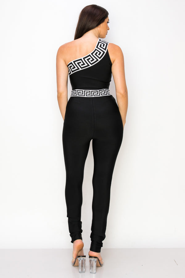 One Shoulder Jumpsuit