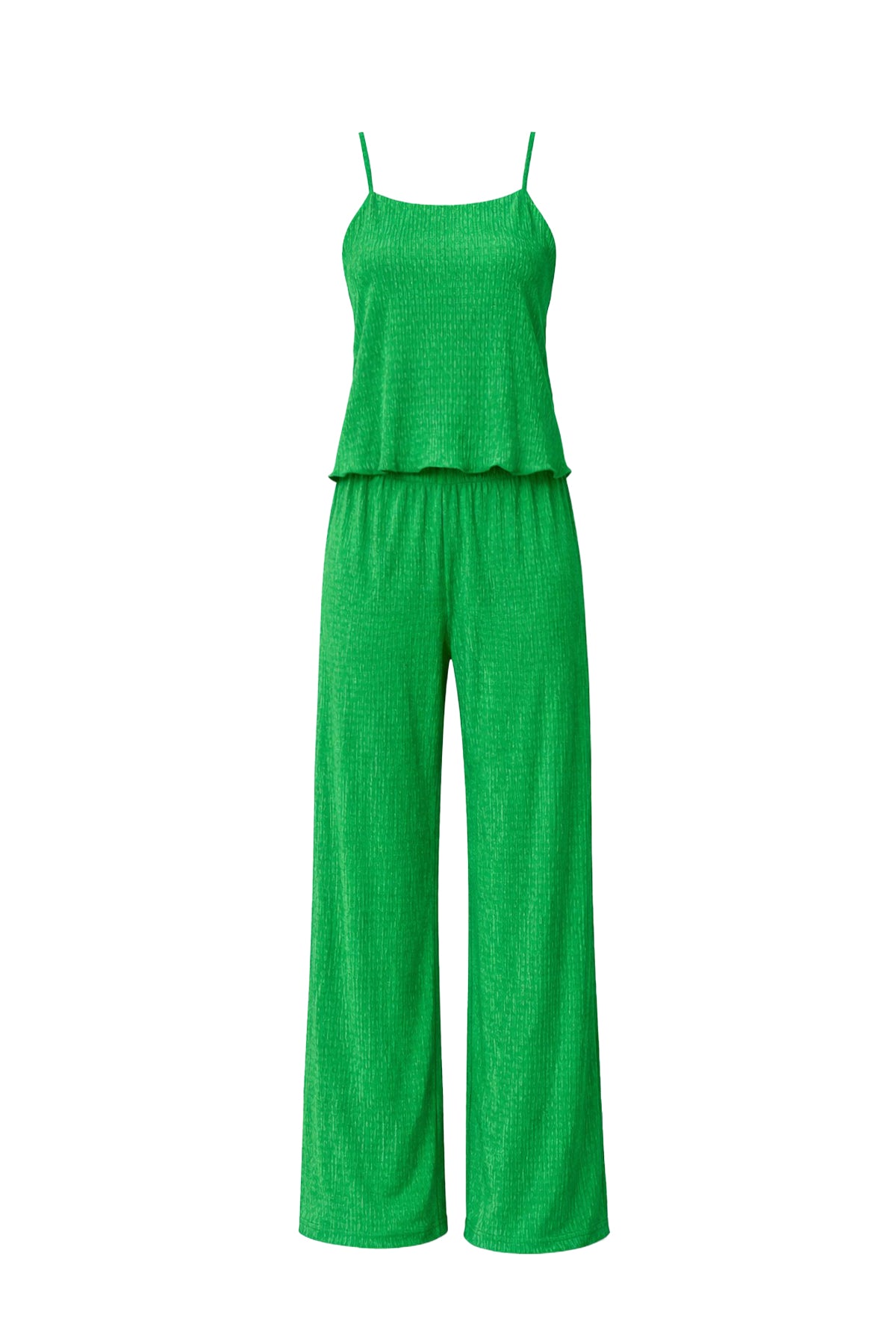 Textured Knit Cami Crop Top and Pants Set