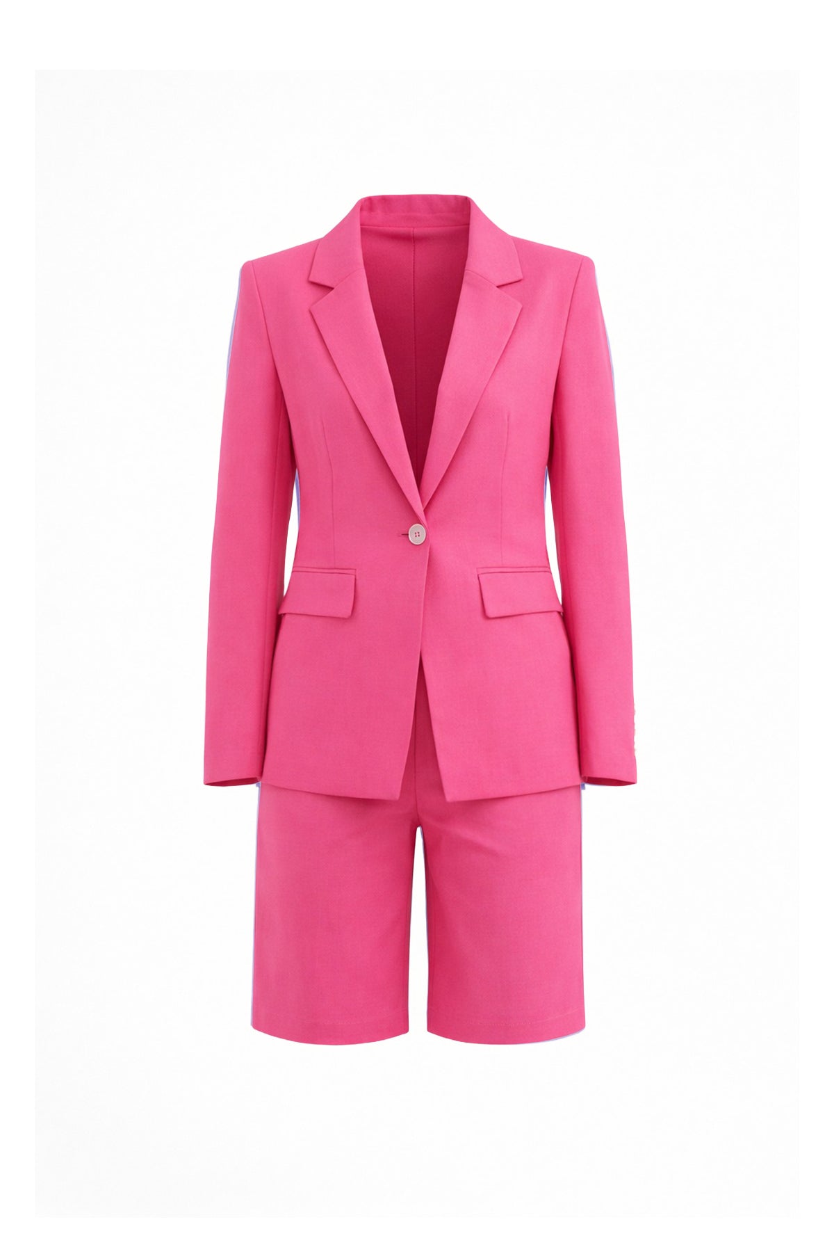 Woven Blazer and Shorts Set