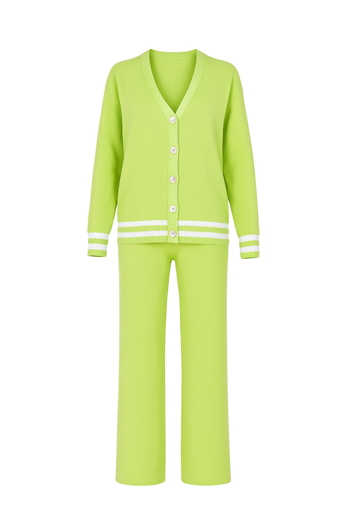 Knit Cardigan and Pants Set