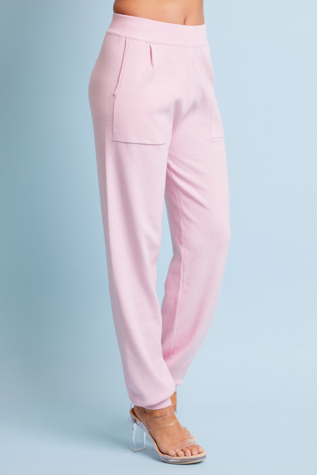 Knit Short Sleeve Top and Jogger Pants Set