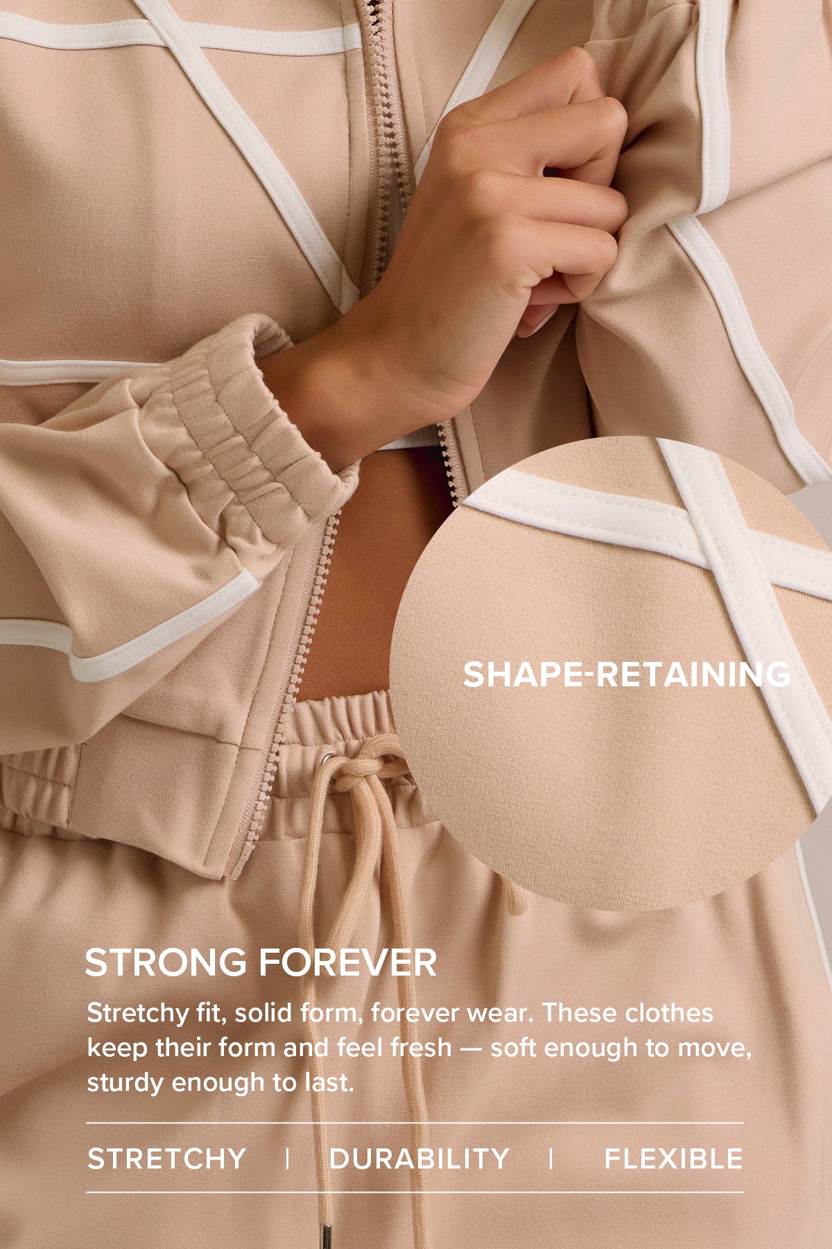 Andrea Knit tracksuit with contrast stripes