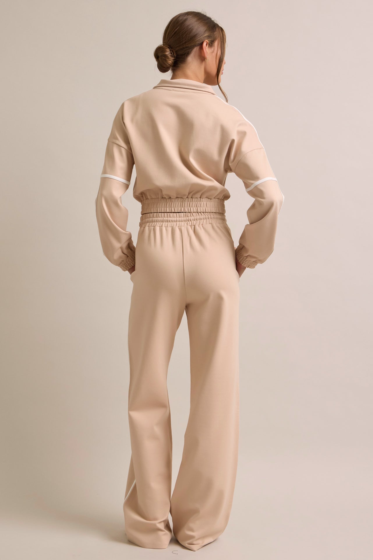 Andrea Knit tracksuit with contrast stripes