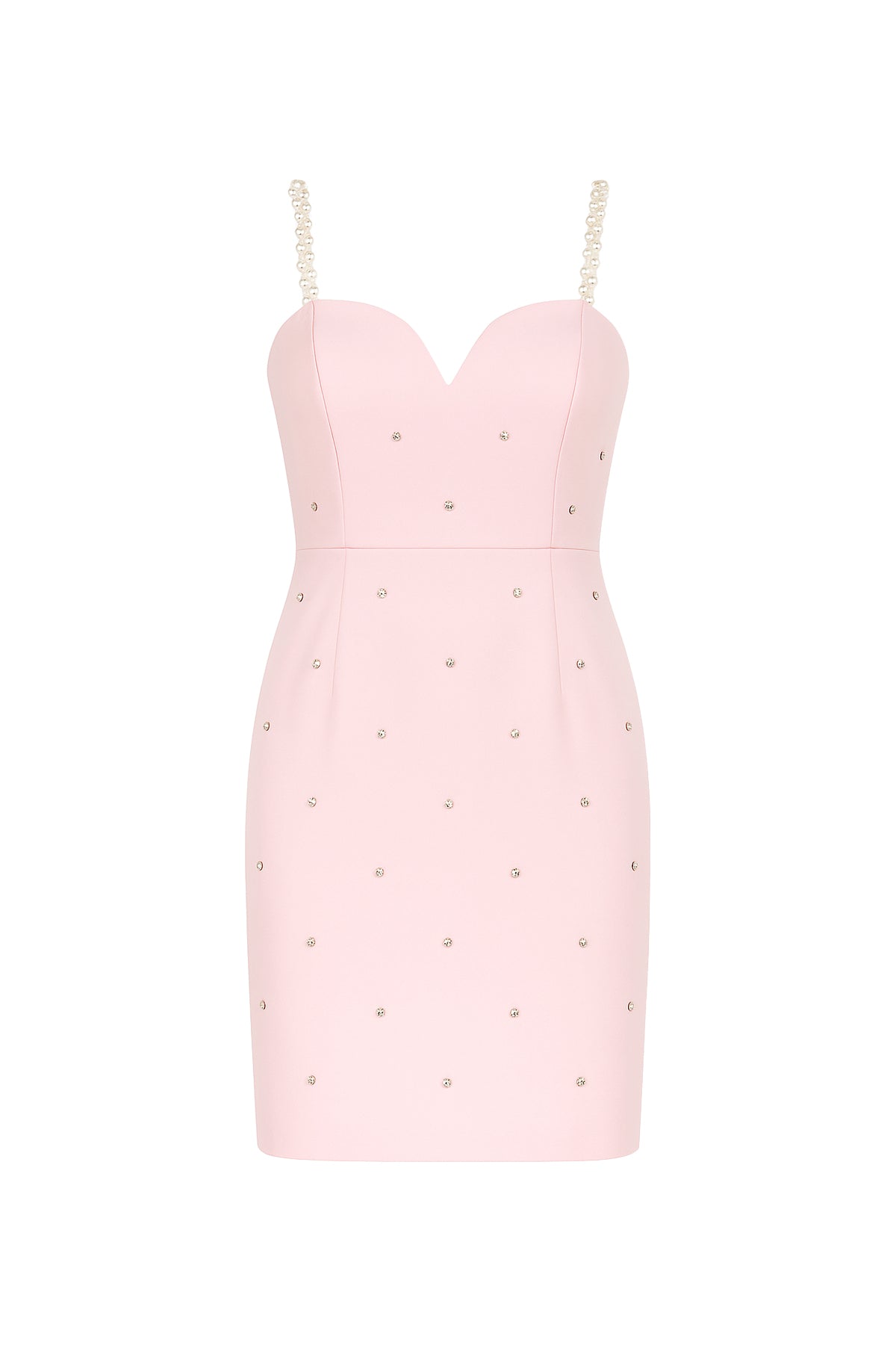 Woven Crystal Embellished Mini Dress