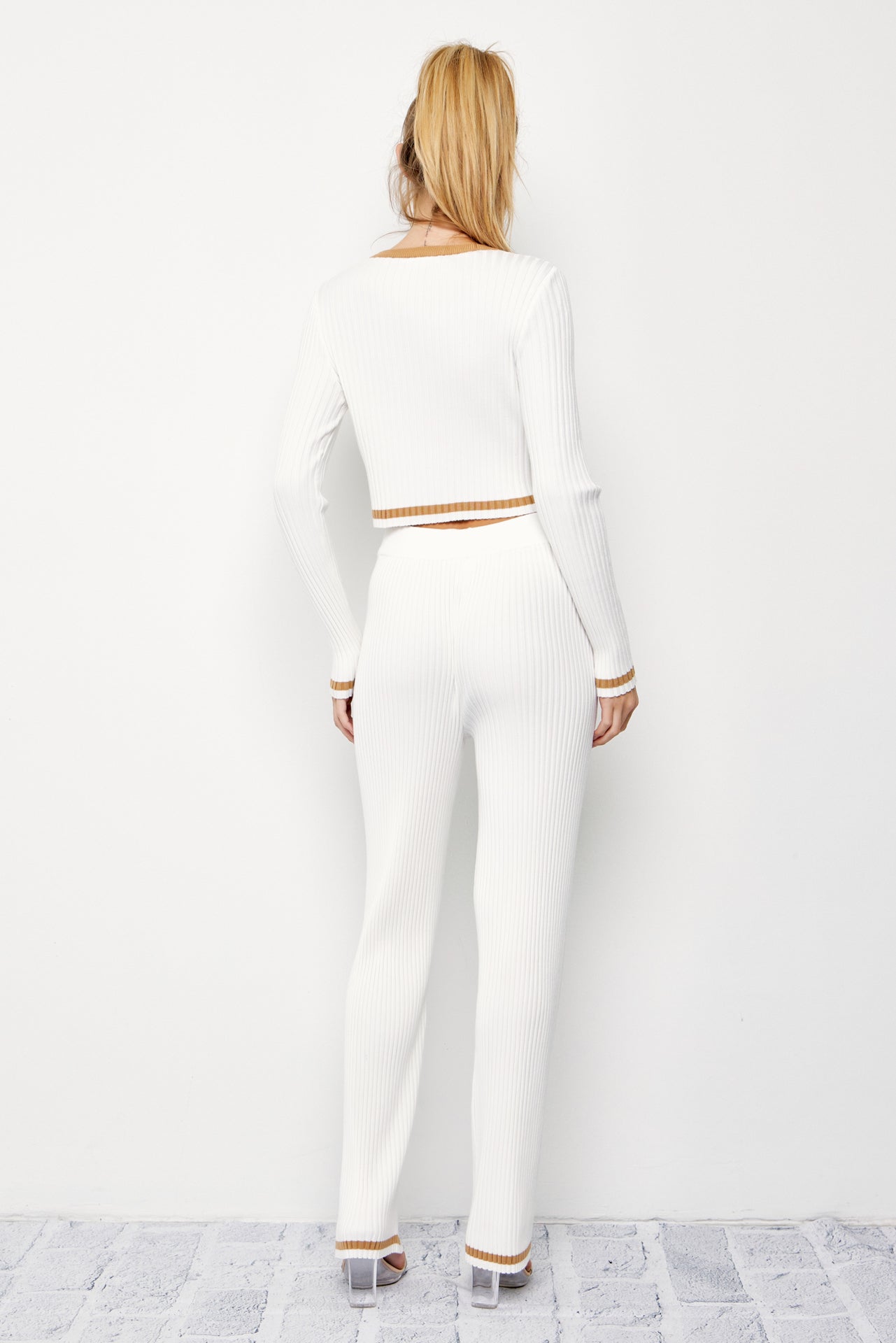 Leave It To Me Knit Long Sleeve Top and Pants Set