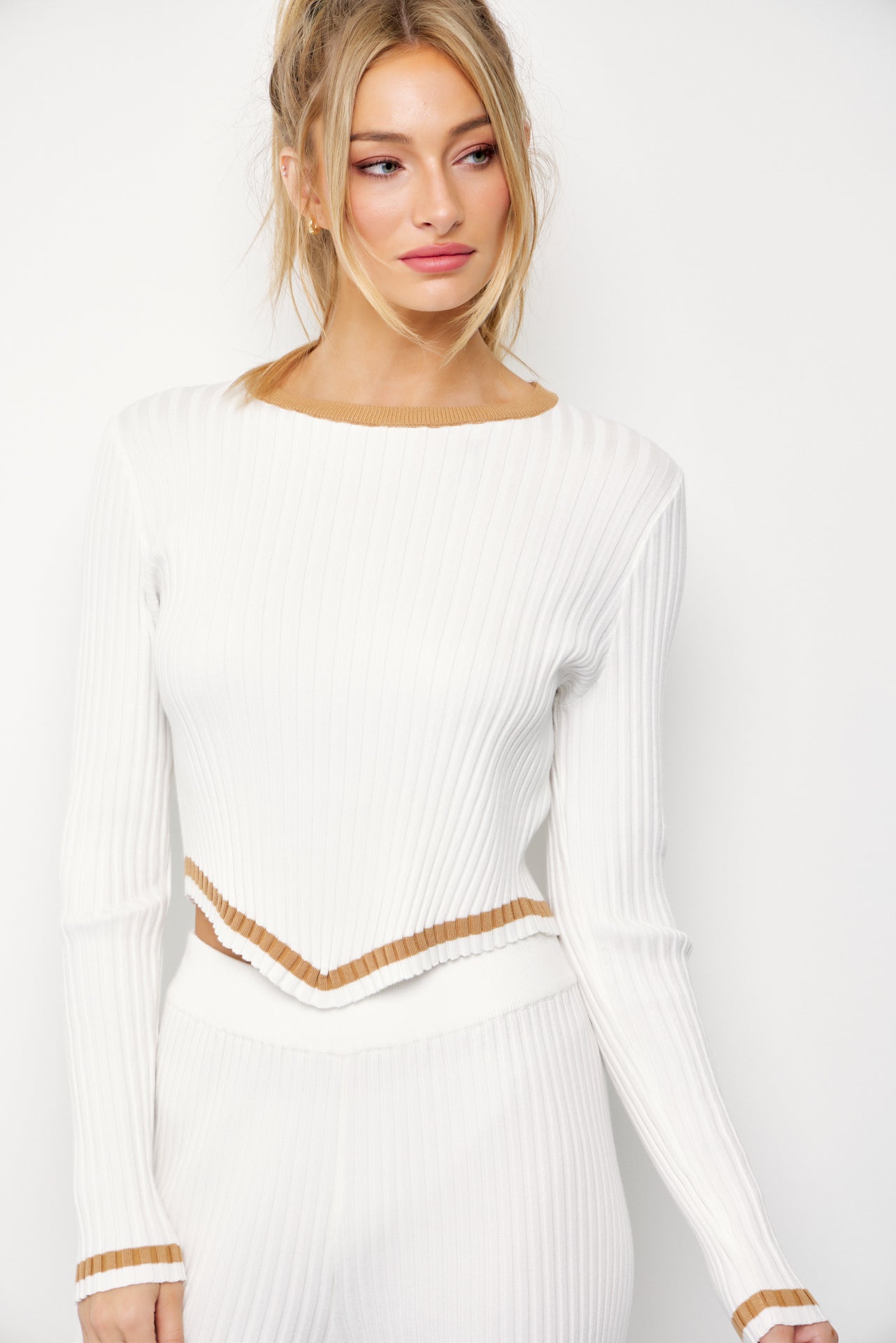 Leave It To Me Knit Long Sleeve Top and Pants Set