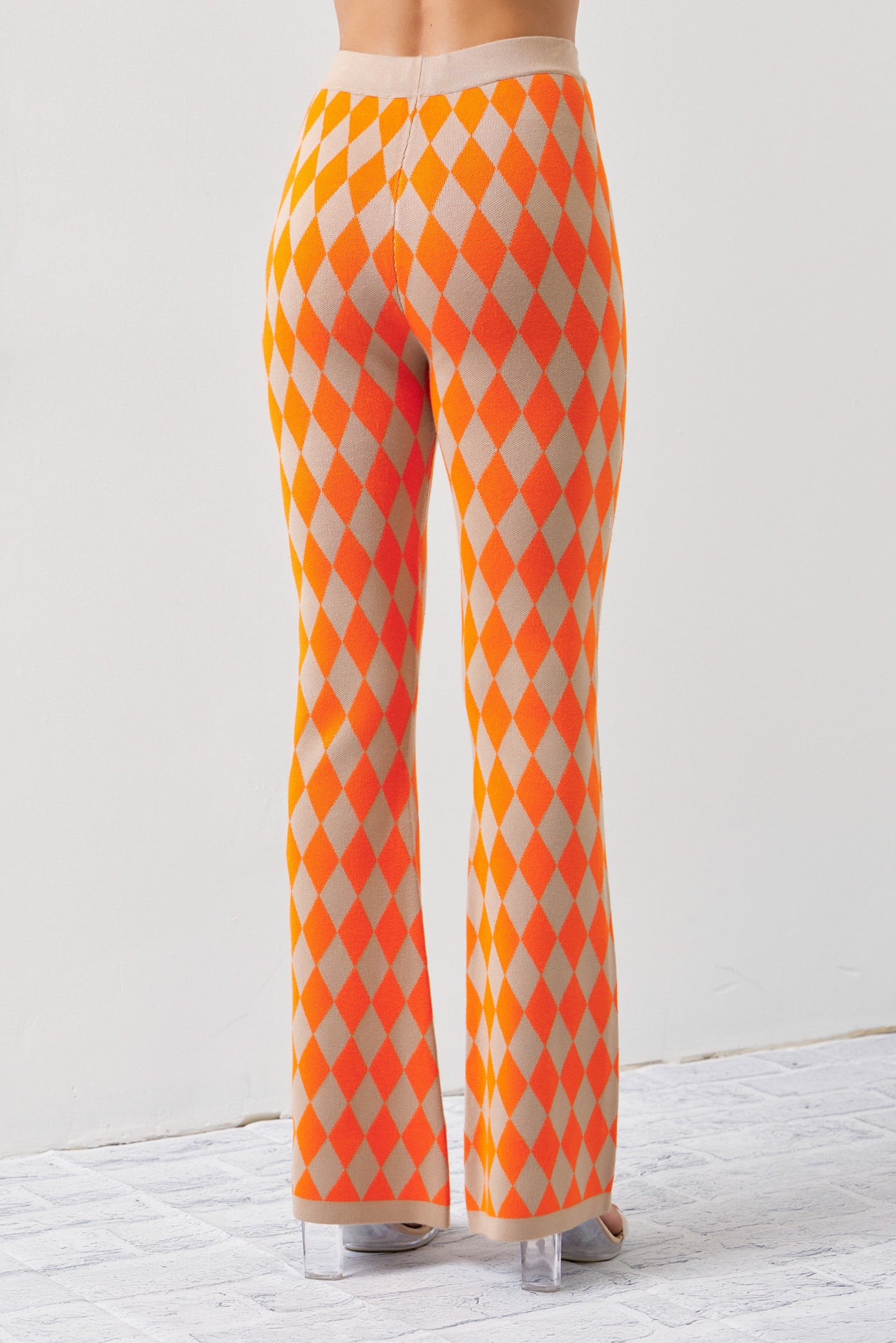 Influencer Look Diamond Knit Cardigan, Top, and Pants Set