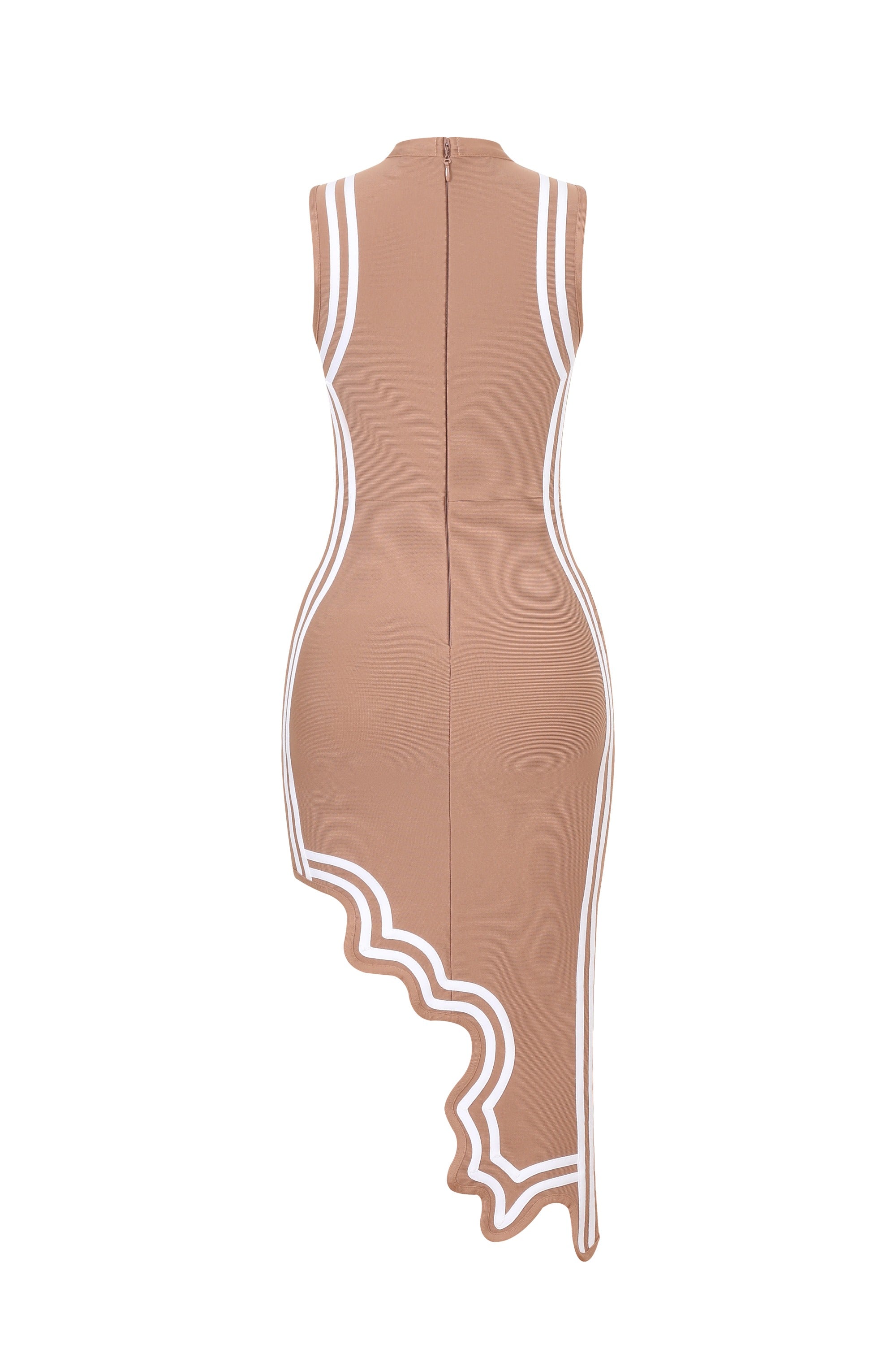 Asymmetrical Elegance Bandage Dress