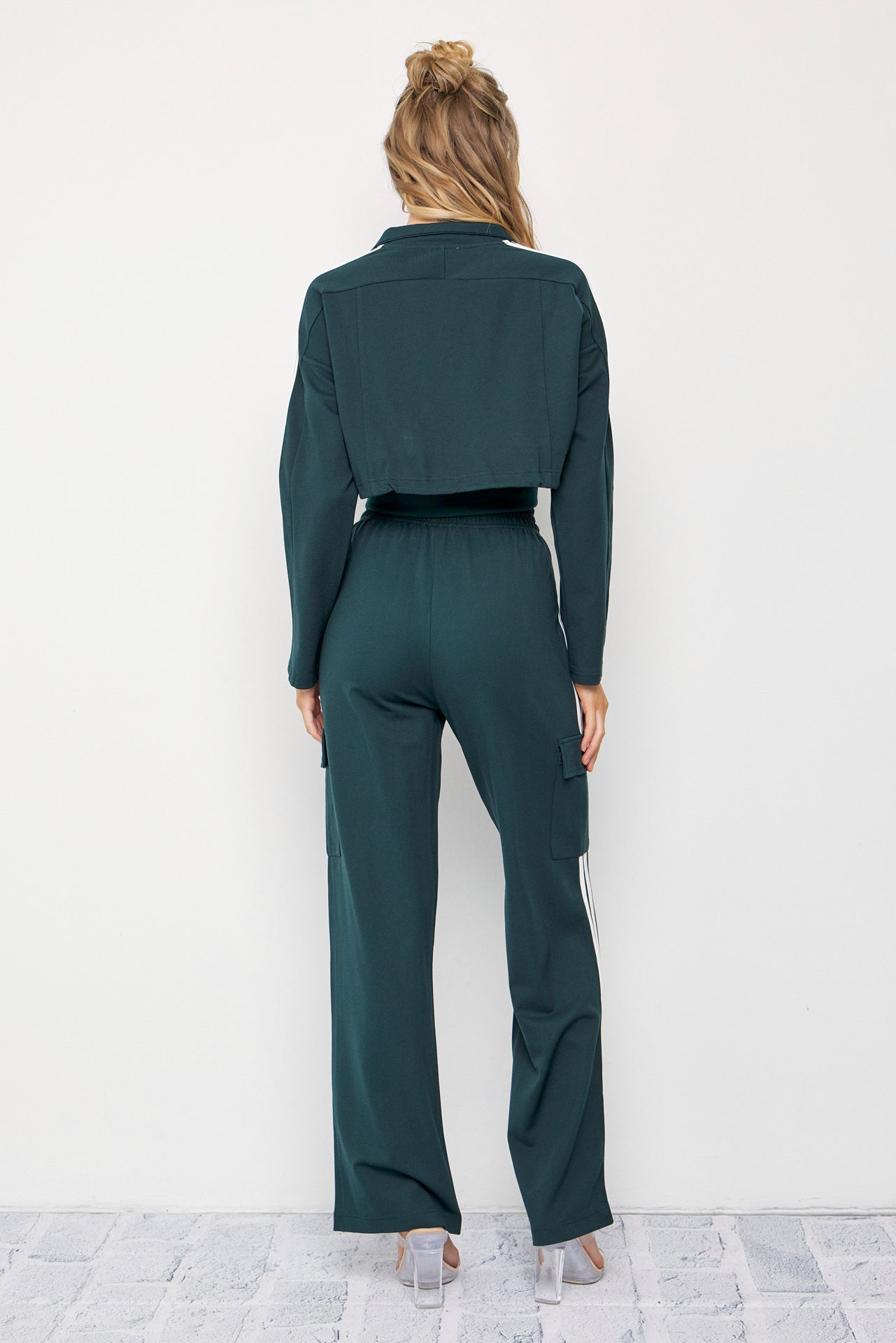 Closer And Closer Knit Jacket And Track Pants Set