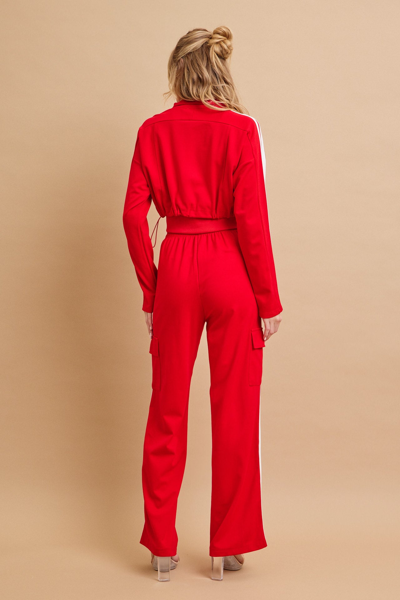 Closer And Closer Knit Jacket And Track Pants Set