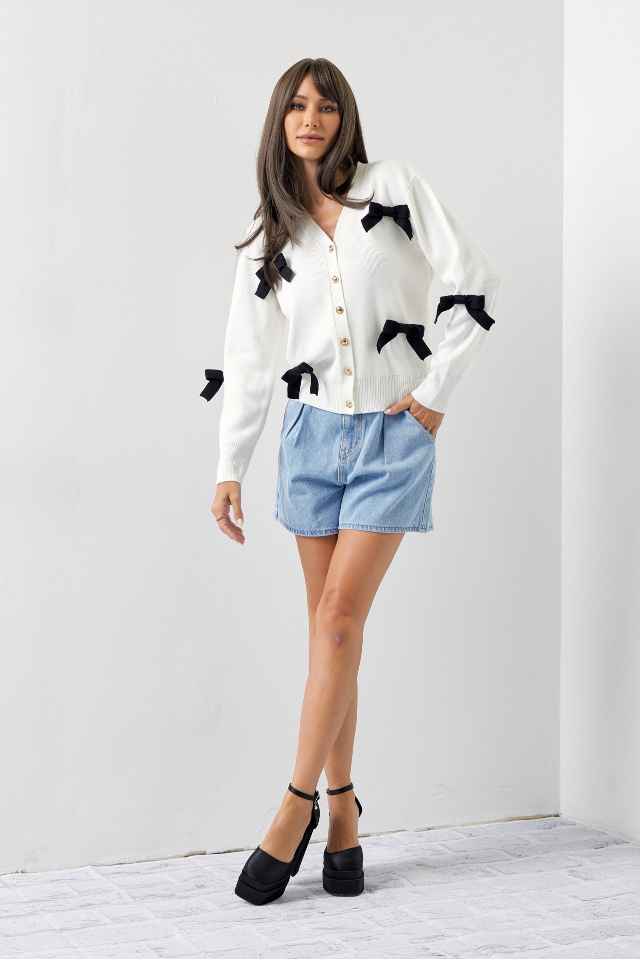 Forever Young Cardigan with Bows