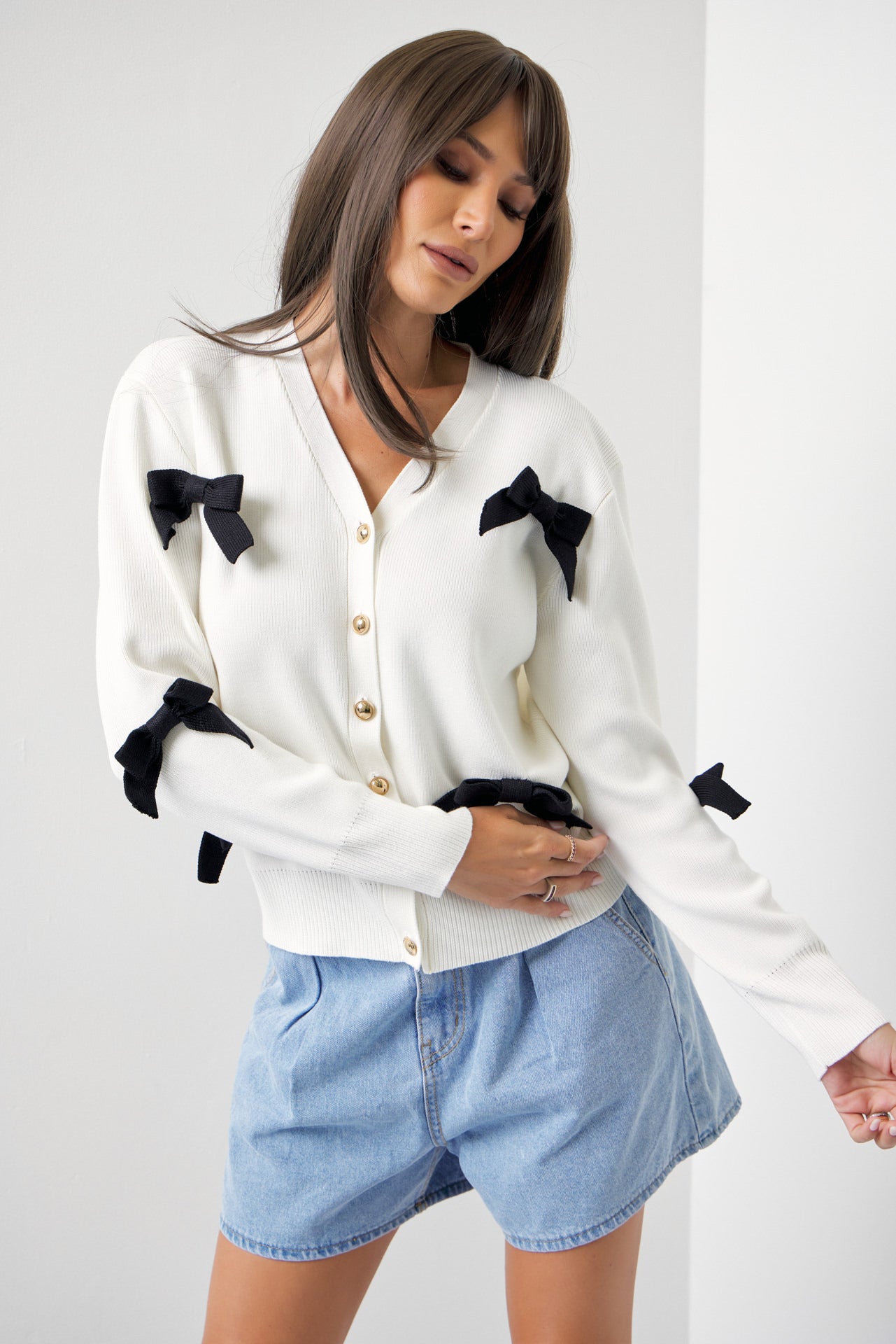 Forever Young Cardigan with Bows