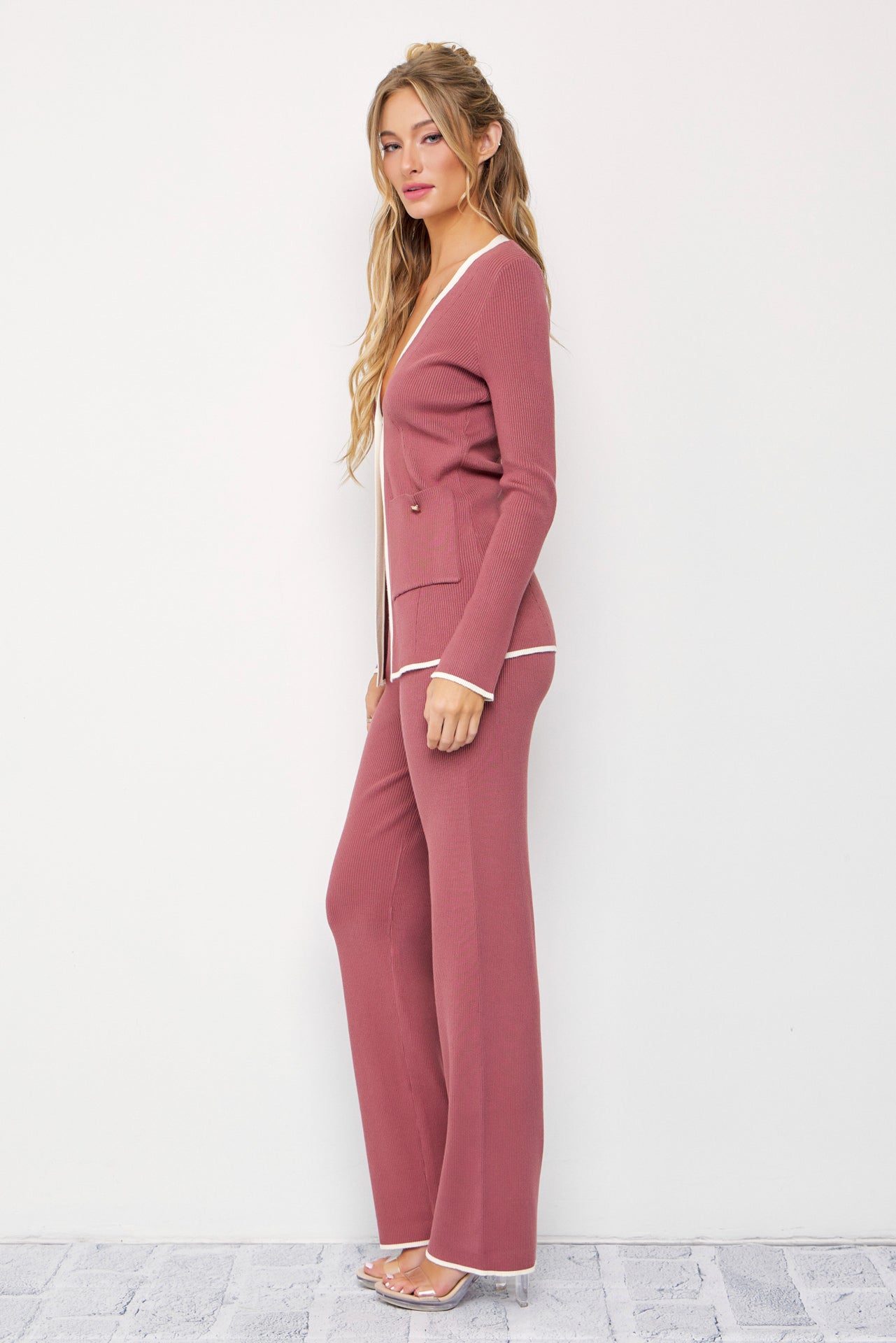 Callie Knit Cardigan and Pants Set