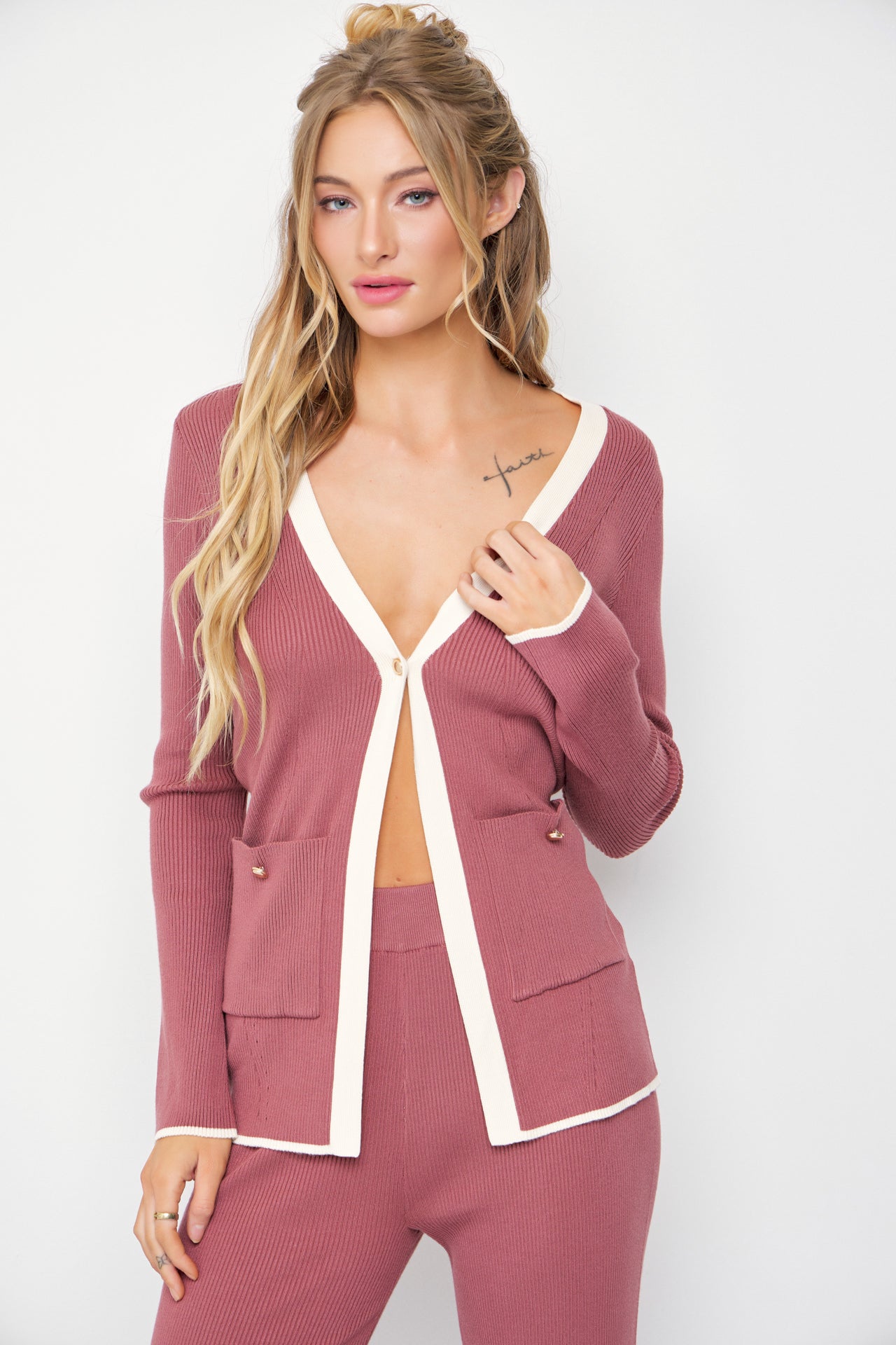 Callie Knit Cardigan and Pants Set