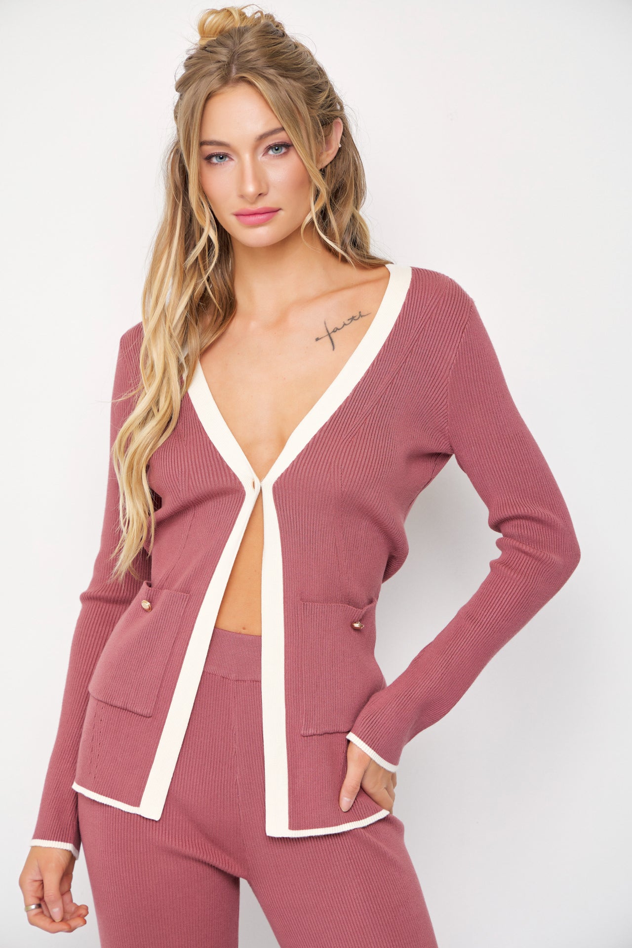 Callie Knit Cardigan and Pants Set