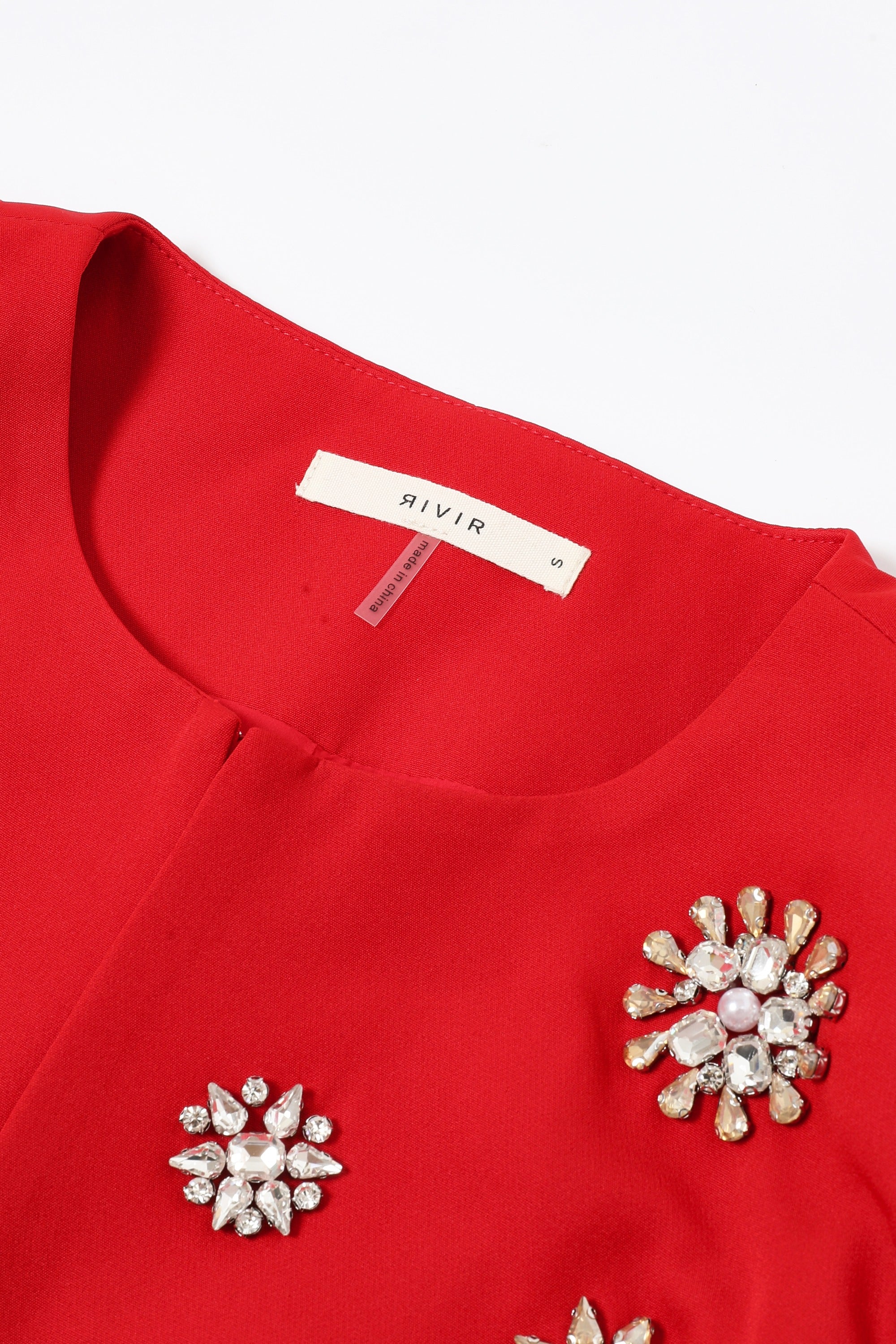 Guesting Woven Embellished Jacket and Flare Pants Set