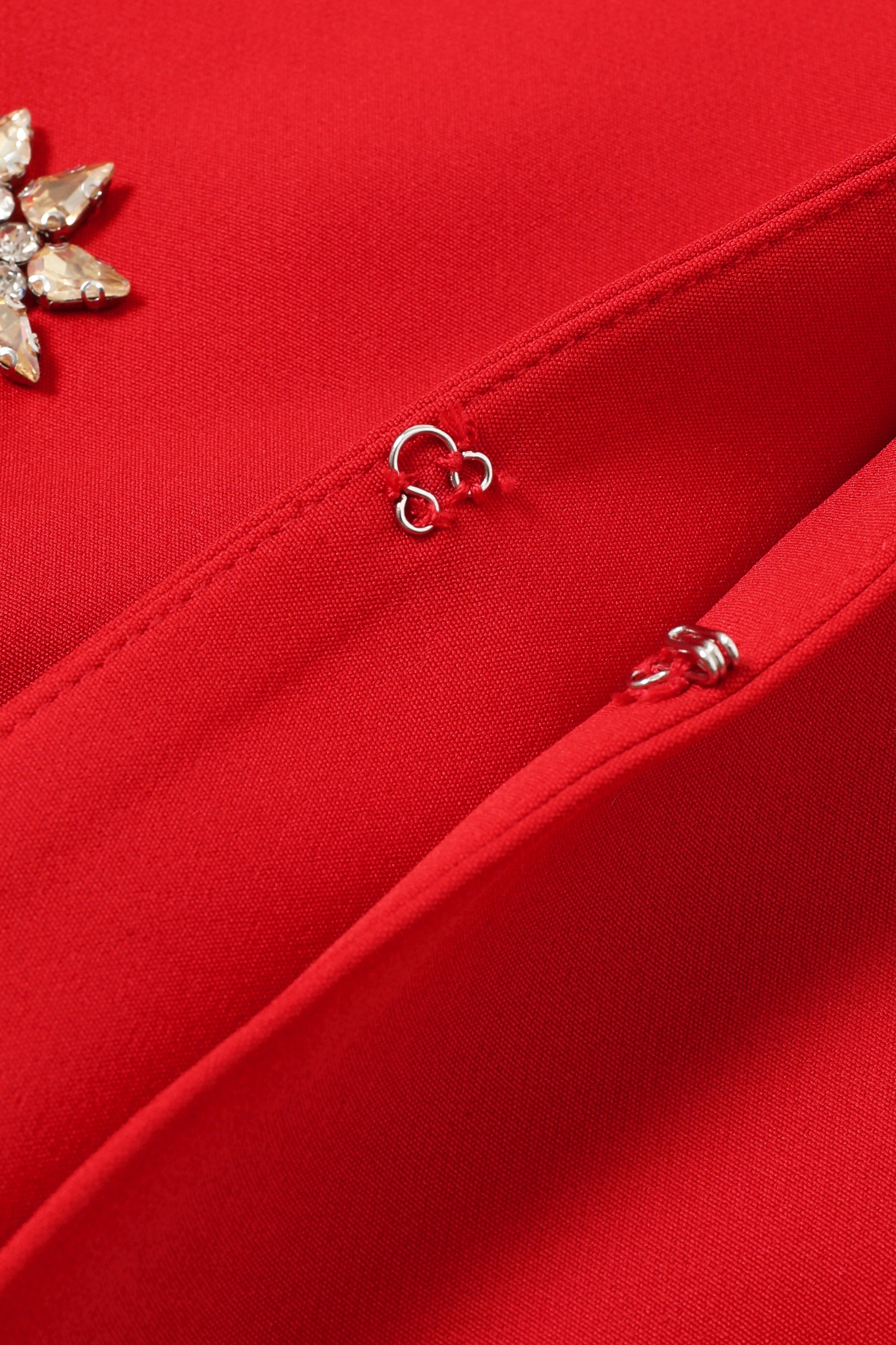 Guesting Woven Embellished Jacket and Flare Pants Set