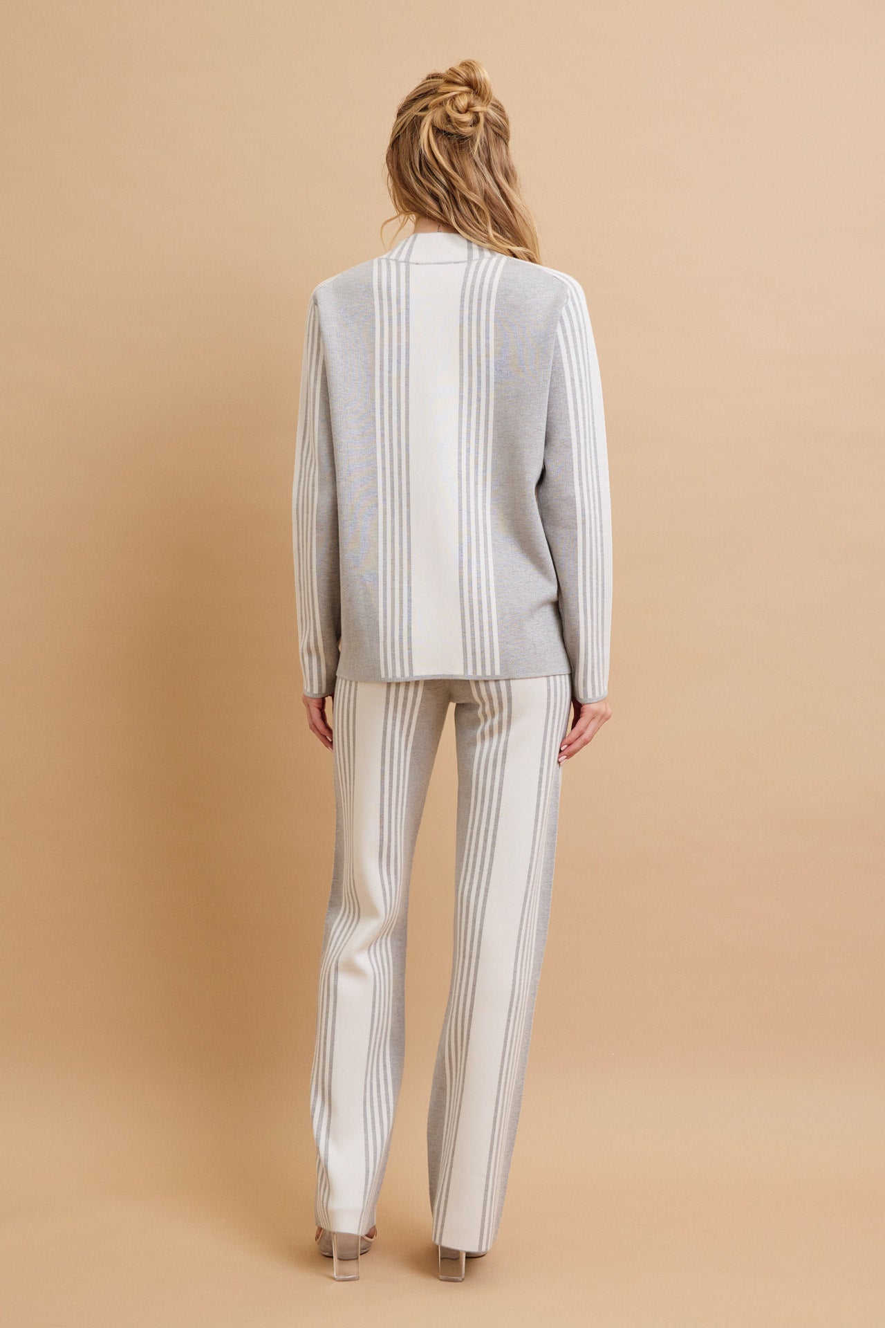 On Days Like These Knit Stripe Long Sleeve Top and Pants Set