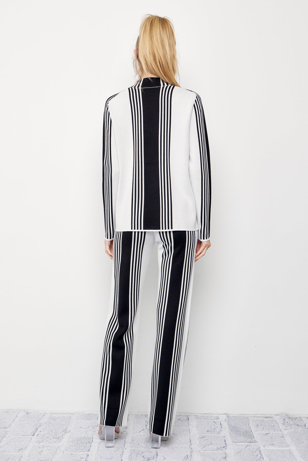 On Days Like These Knit Stripe Long Sleeve Top and Pants Set