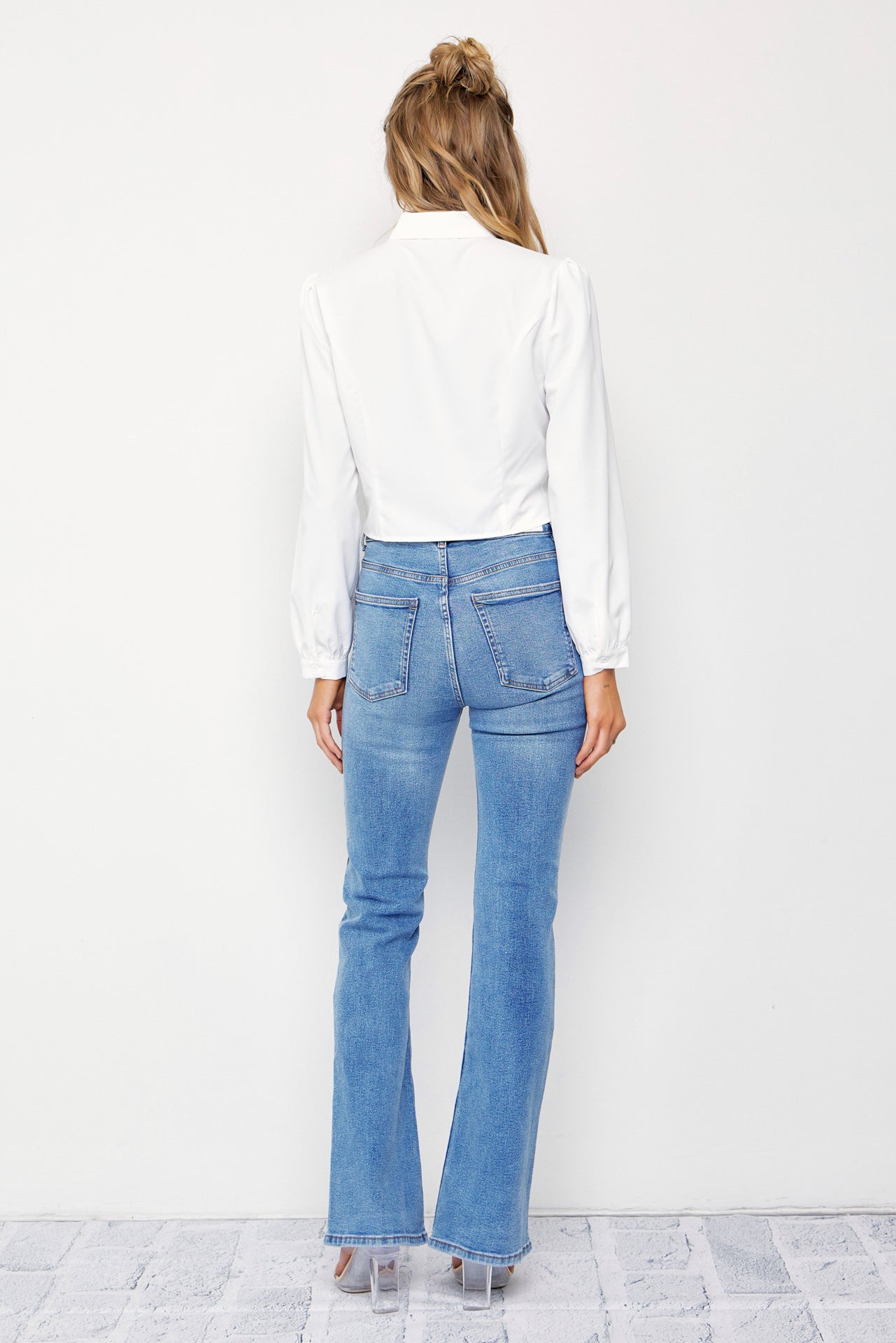 Puff & Shine Woven Embellished Long Sleeve Shirt