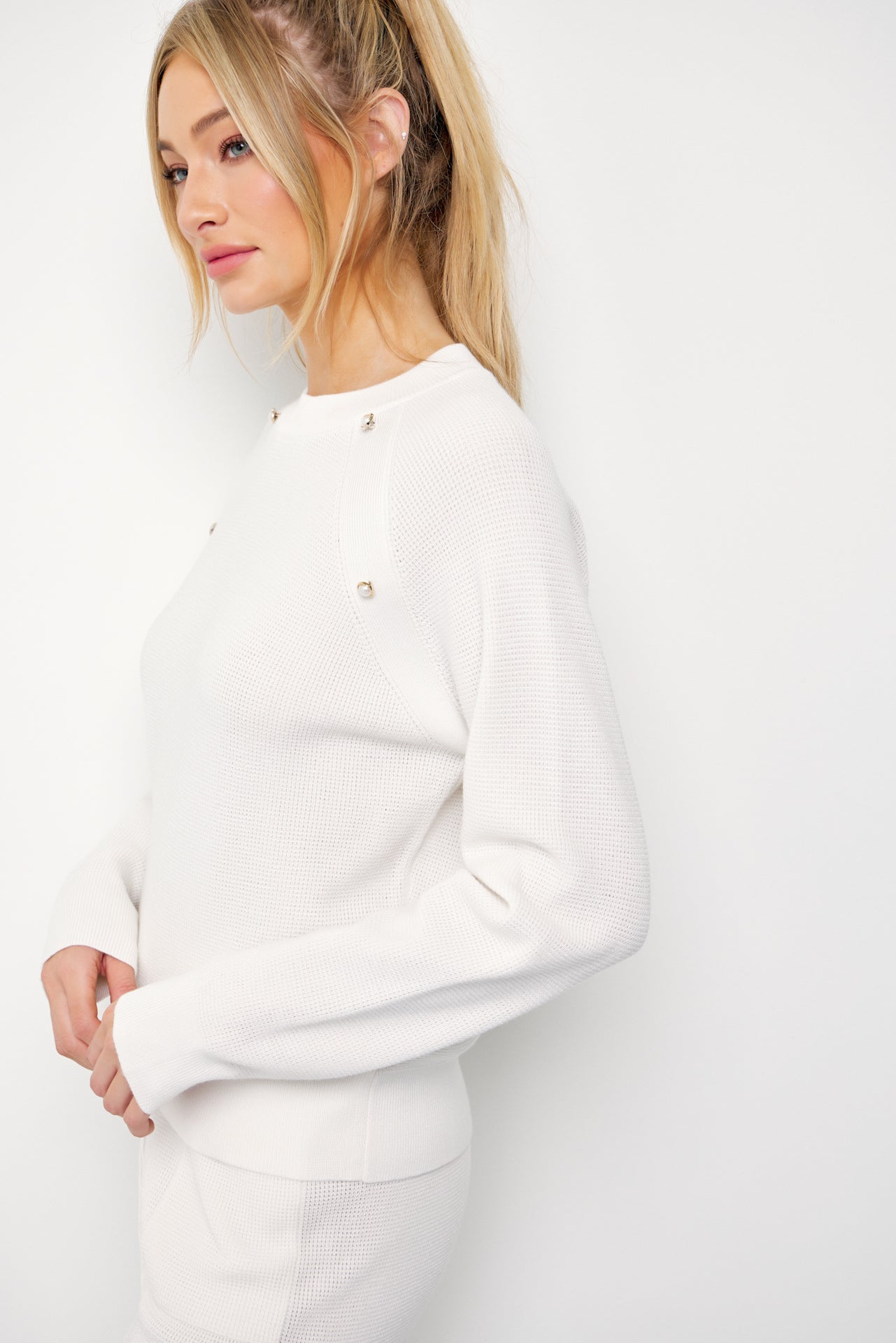 Alarice Knit Long Sleeve Top and Jogger Pants Set