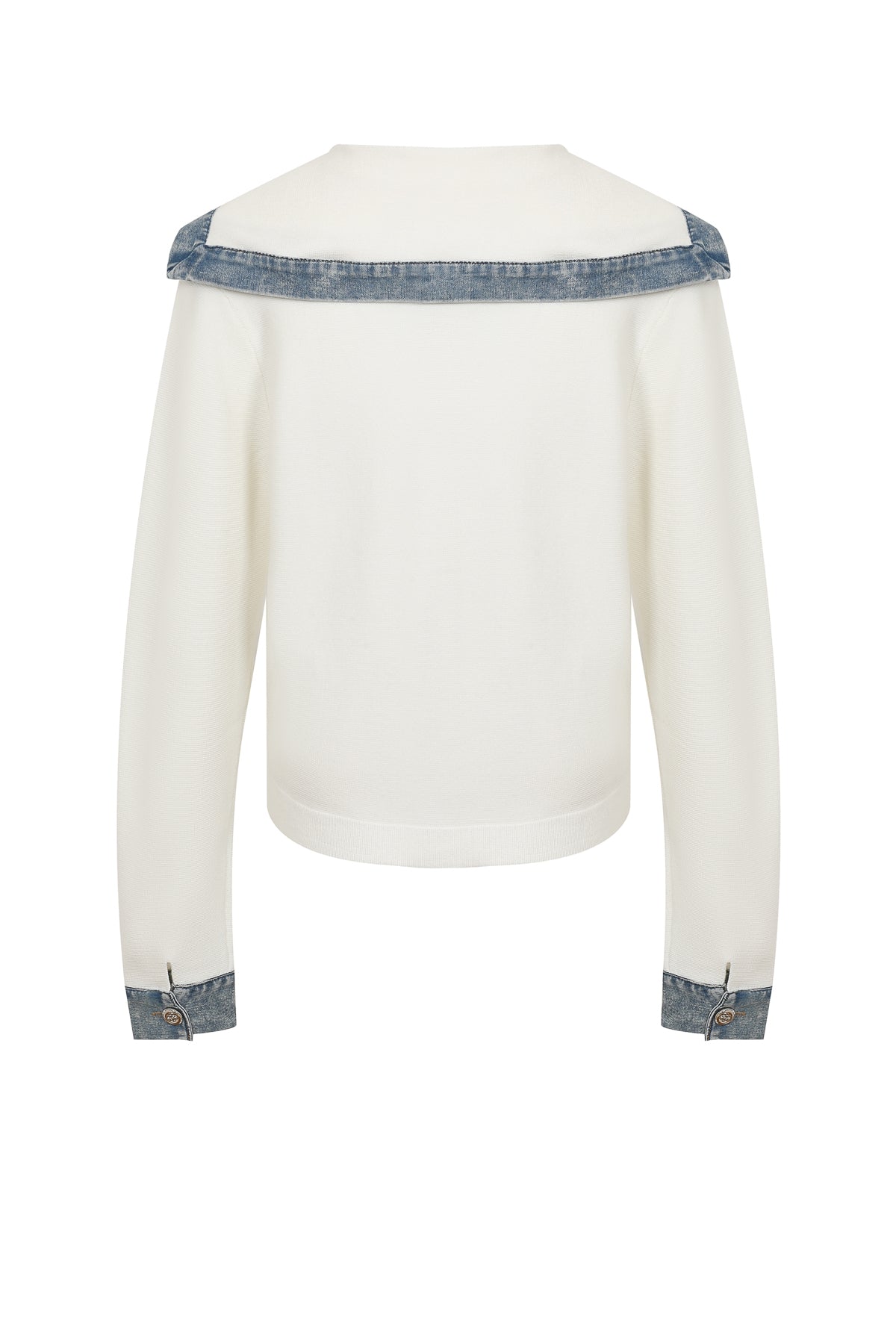 Denim Voyage Collar Cardigan