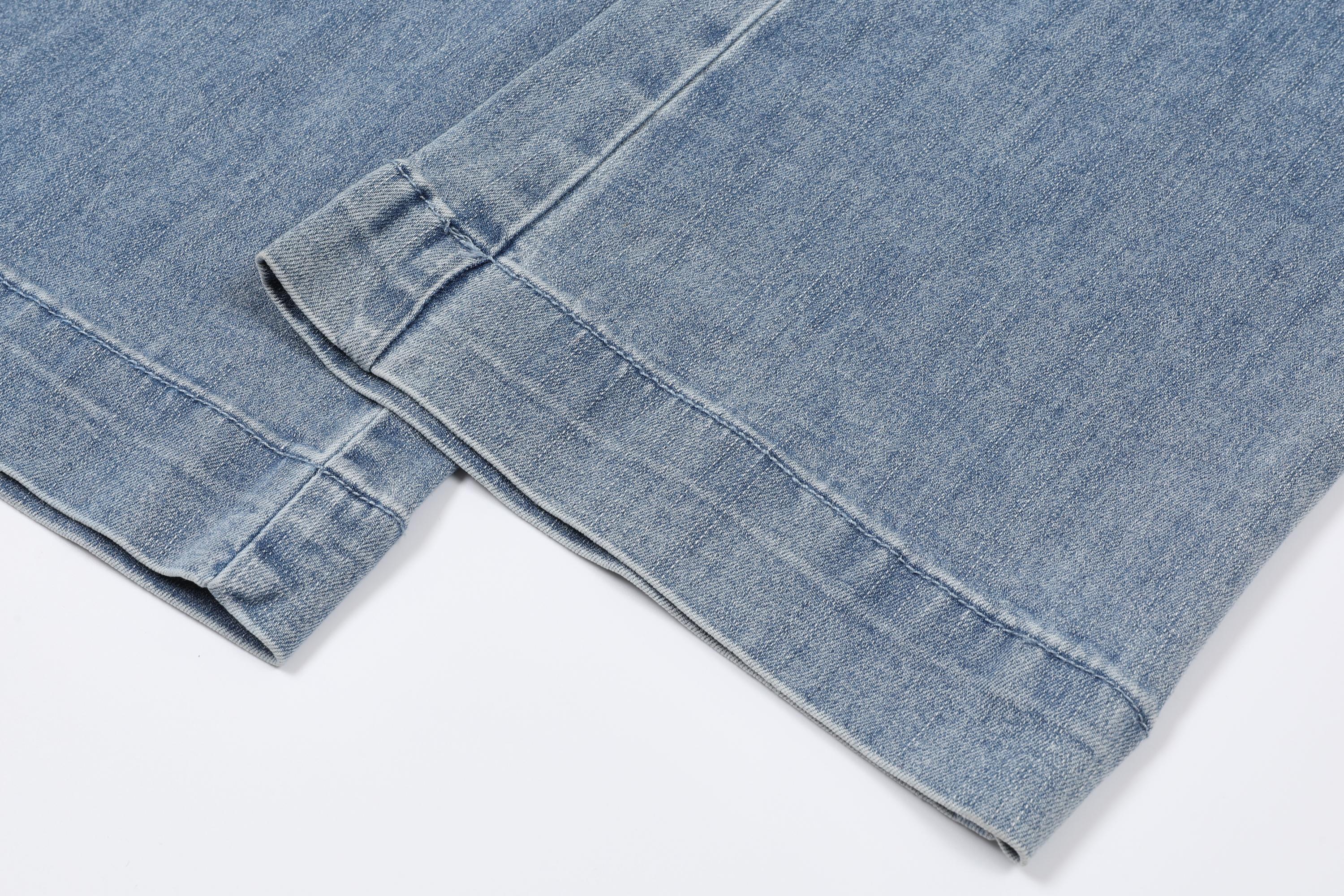 Seren Denim Button Down Top With Pants Set
