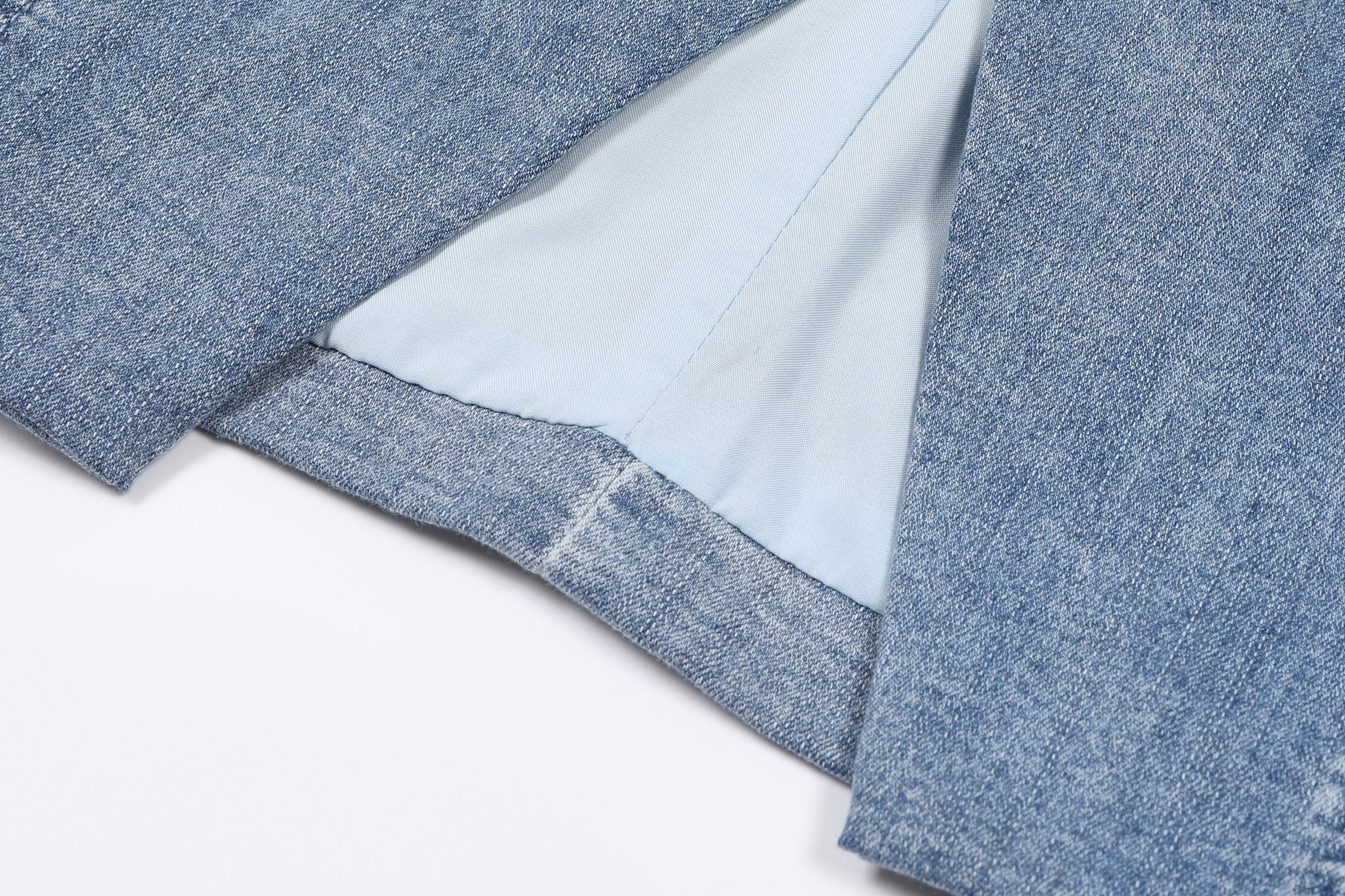 Seren Denim Button Down Top With Pants Set