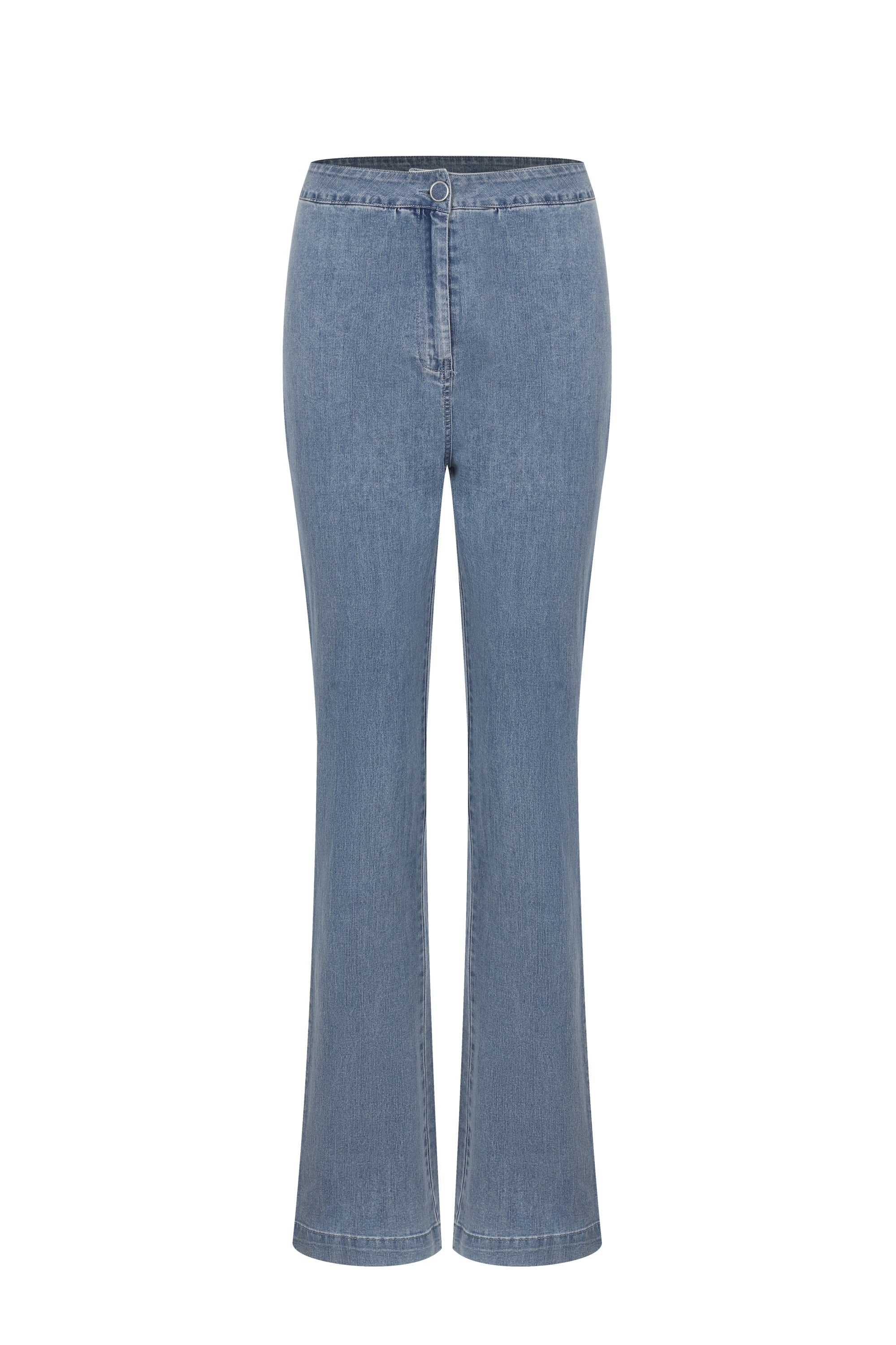 Seren Denim Button Down Top With Pants Set