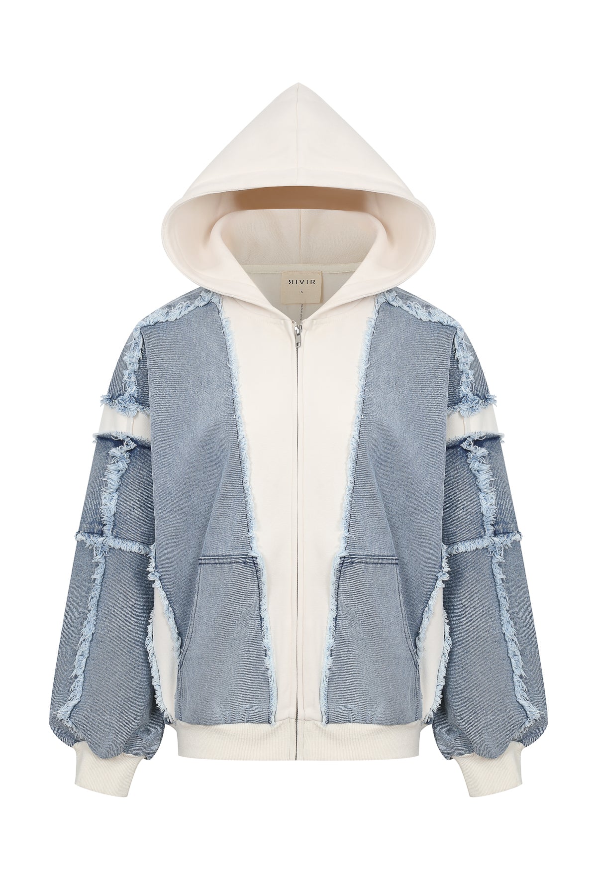 Denim Hybrid Form Hoodie