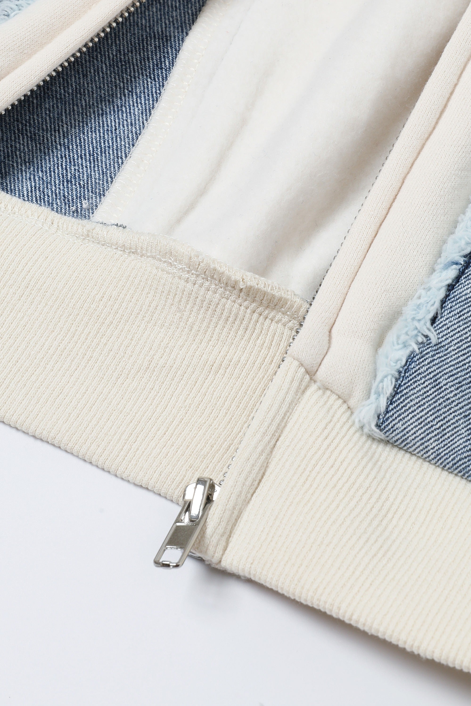 Denim Hybrid Form Hoodie
