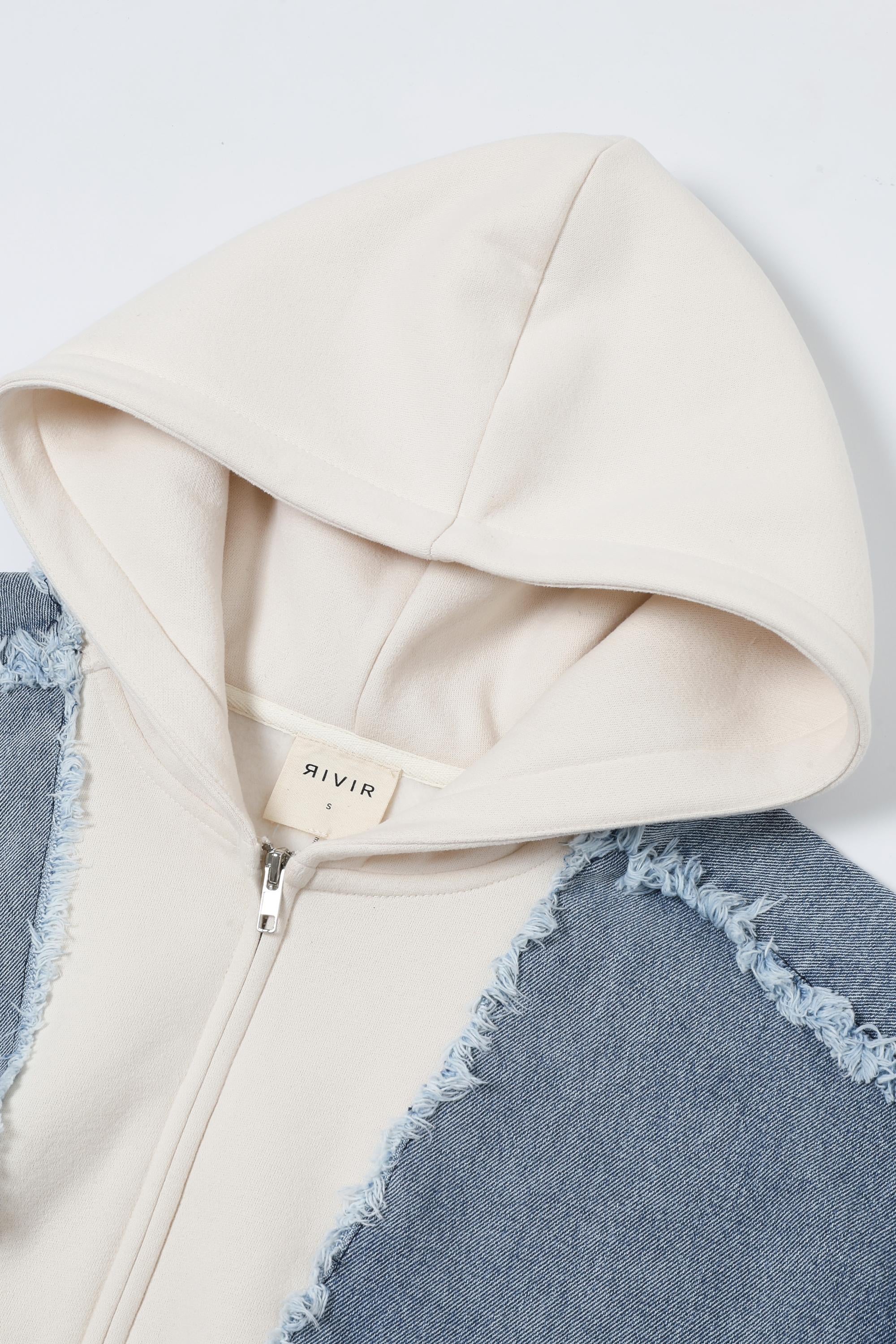 Denim Hybrid Form Hoodie