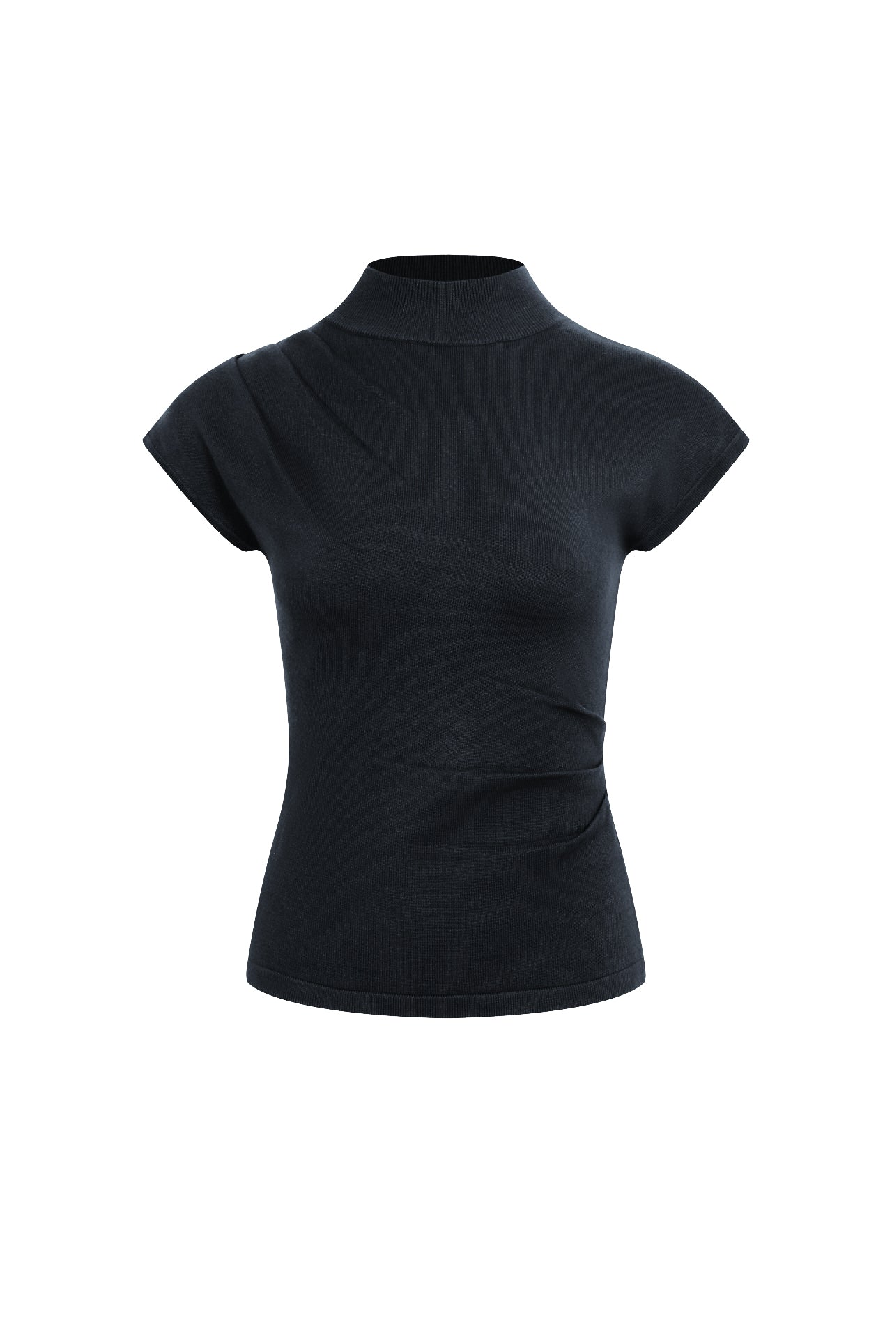 The Norah Knit Top With Pleats