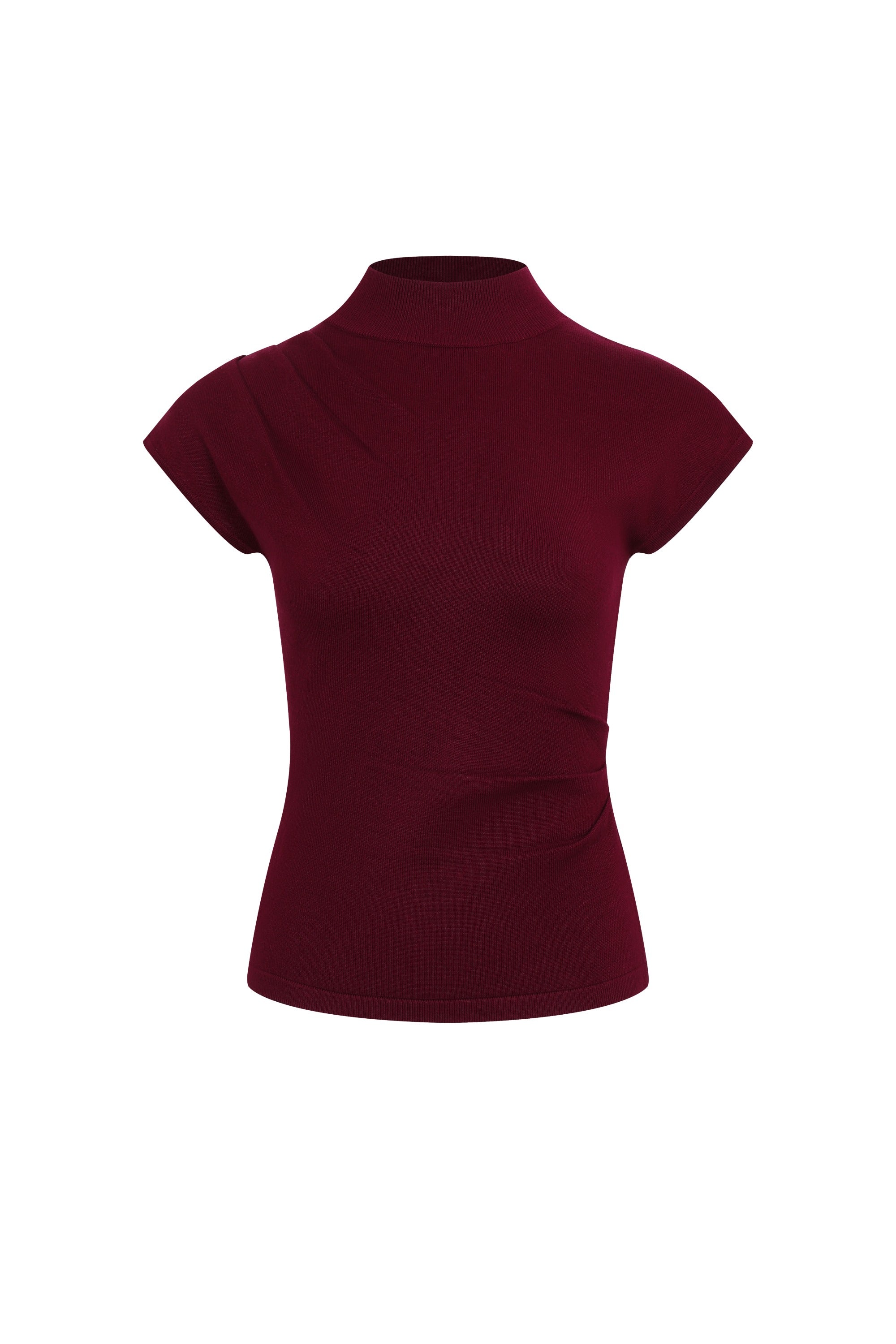 The Norah Knit Top With Pleats