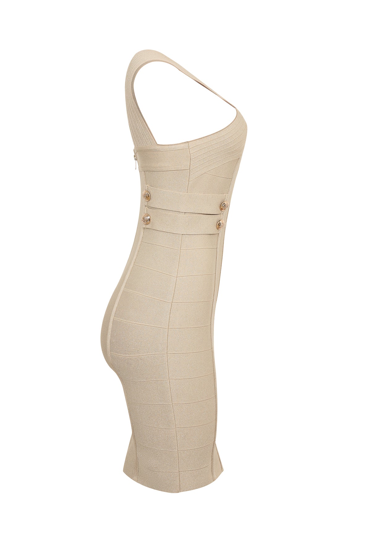 Runway Luxe Metallic Bandage Dress
