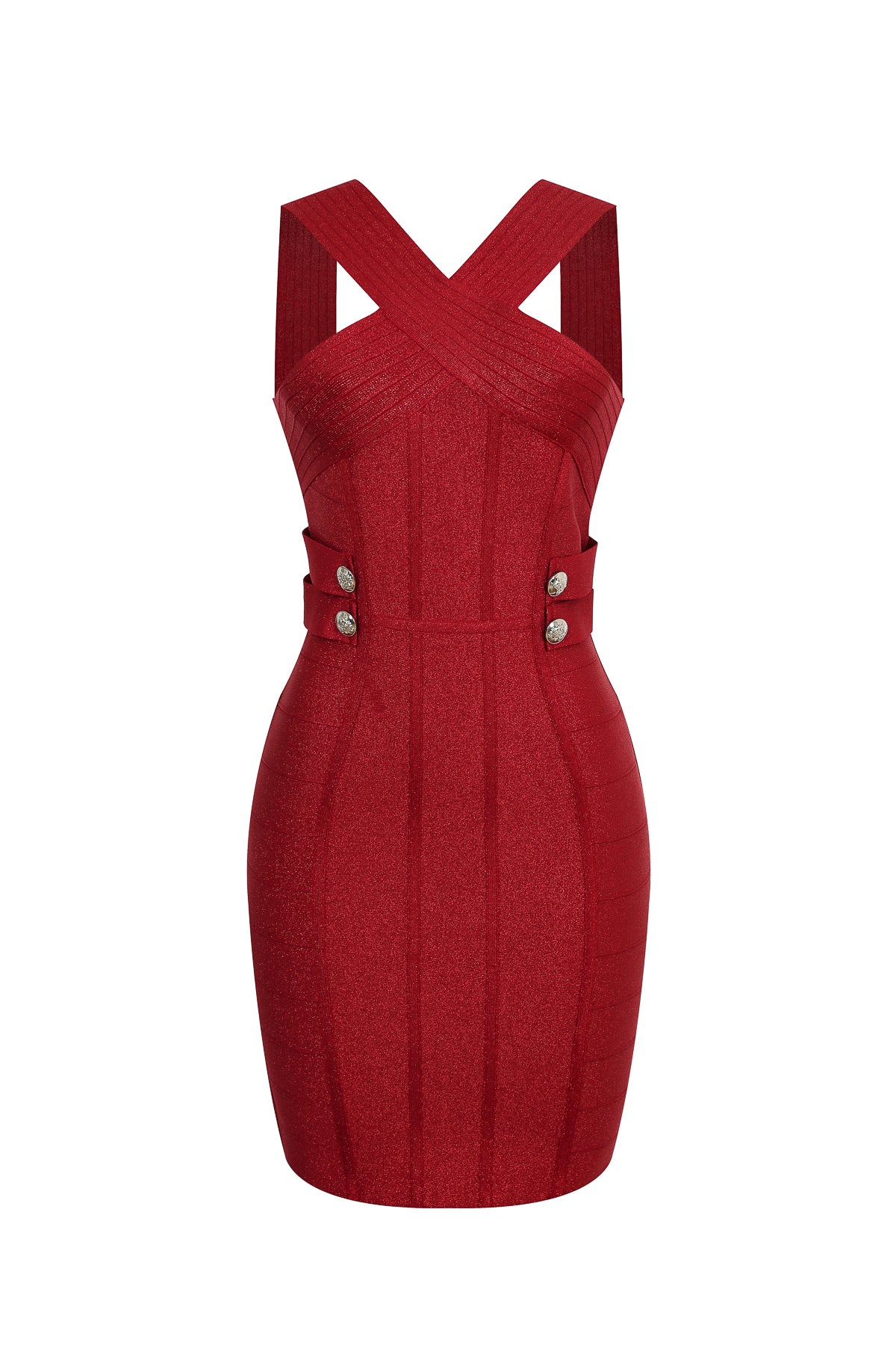 Runway Luxe Metallic Bandage Dress