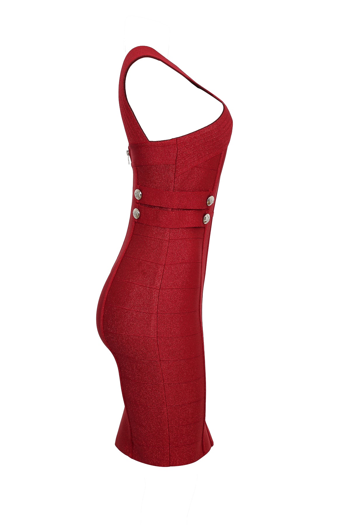 Runway Luxe Metallic Bandage Dress