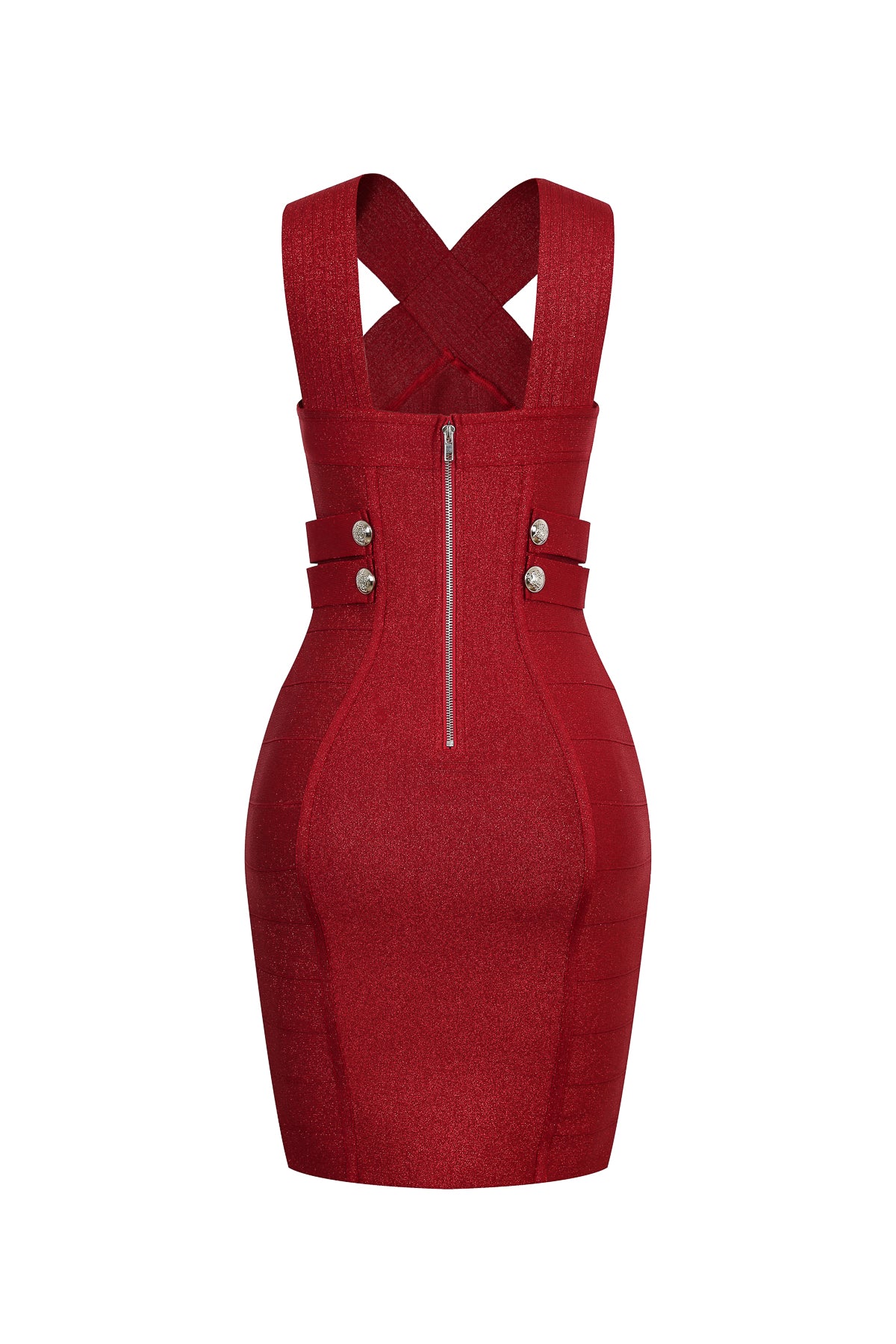 Runway Luxe Metallic Bandage Dress
