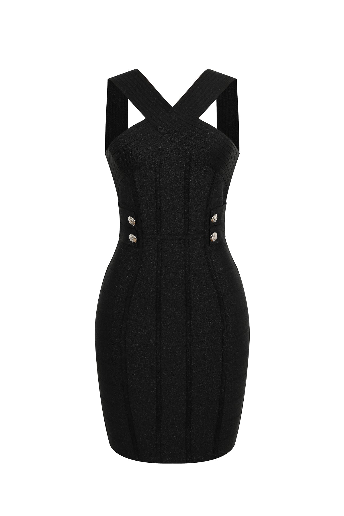 Runway Luxe Metallic Bandage Dress