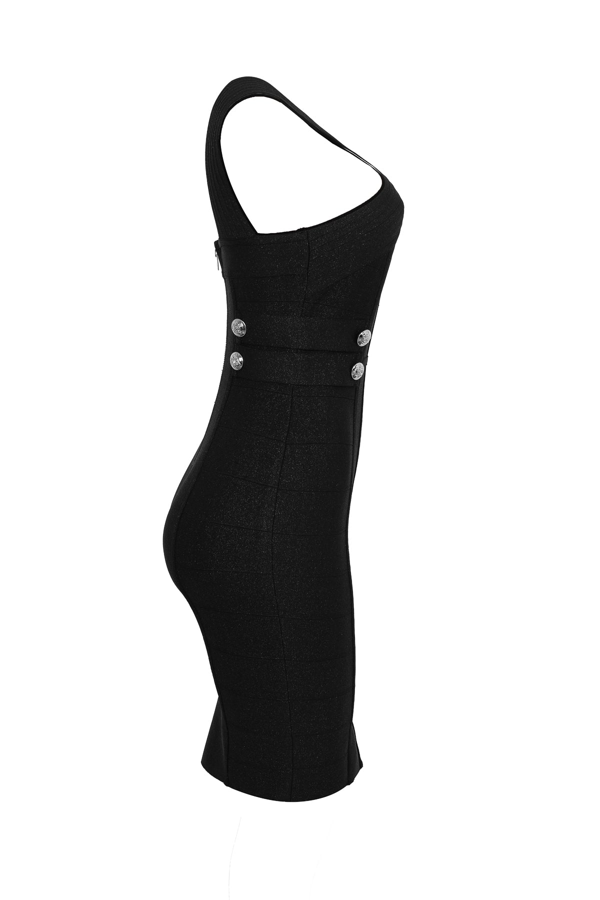 Runway Luxe Metallic Bandage Dress