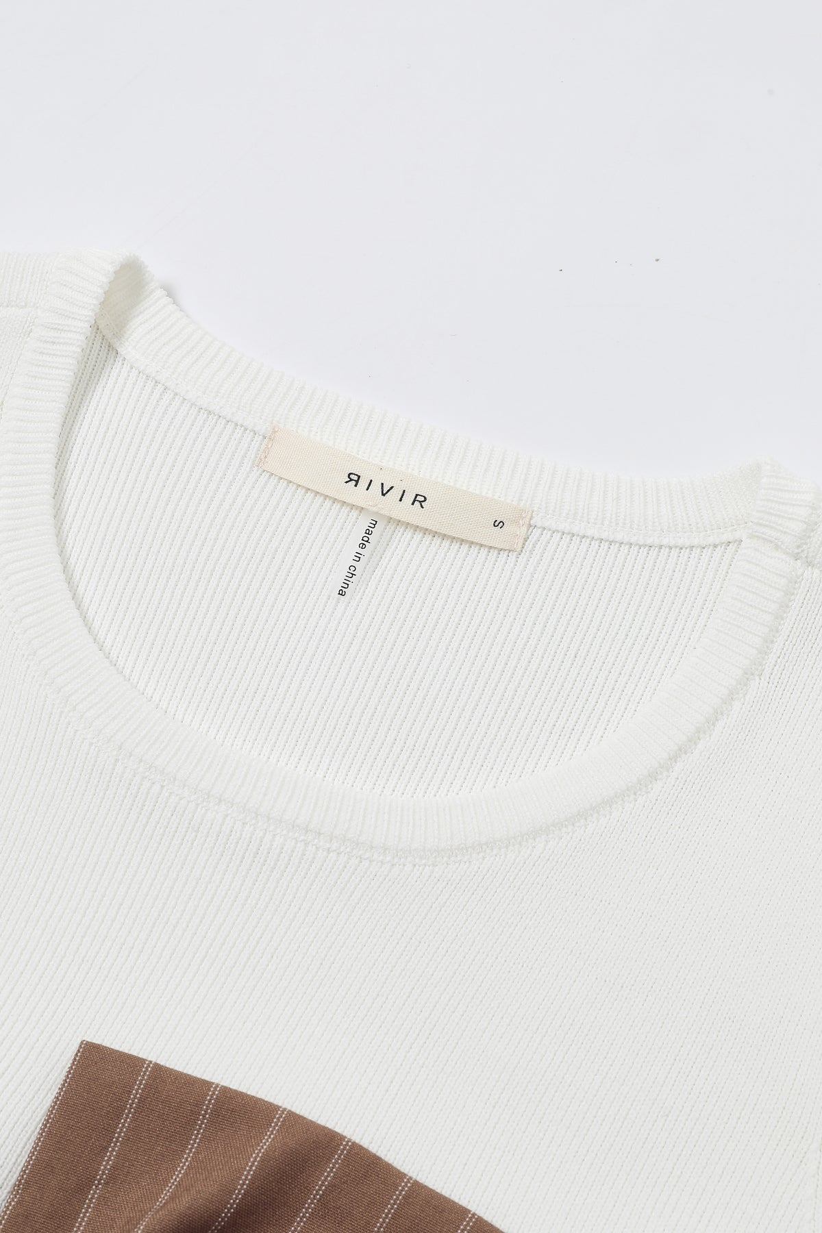 Daybreak Stripe Sleeveless Woven Bow Twofer Top