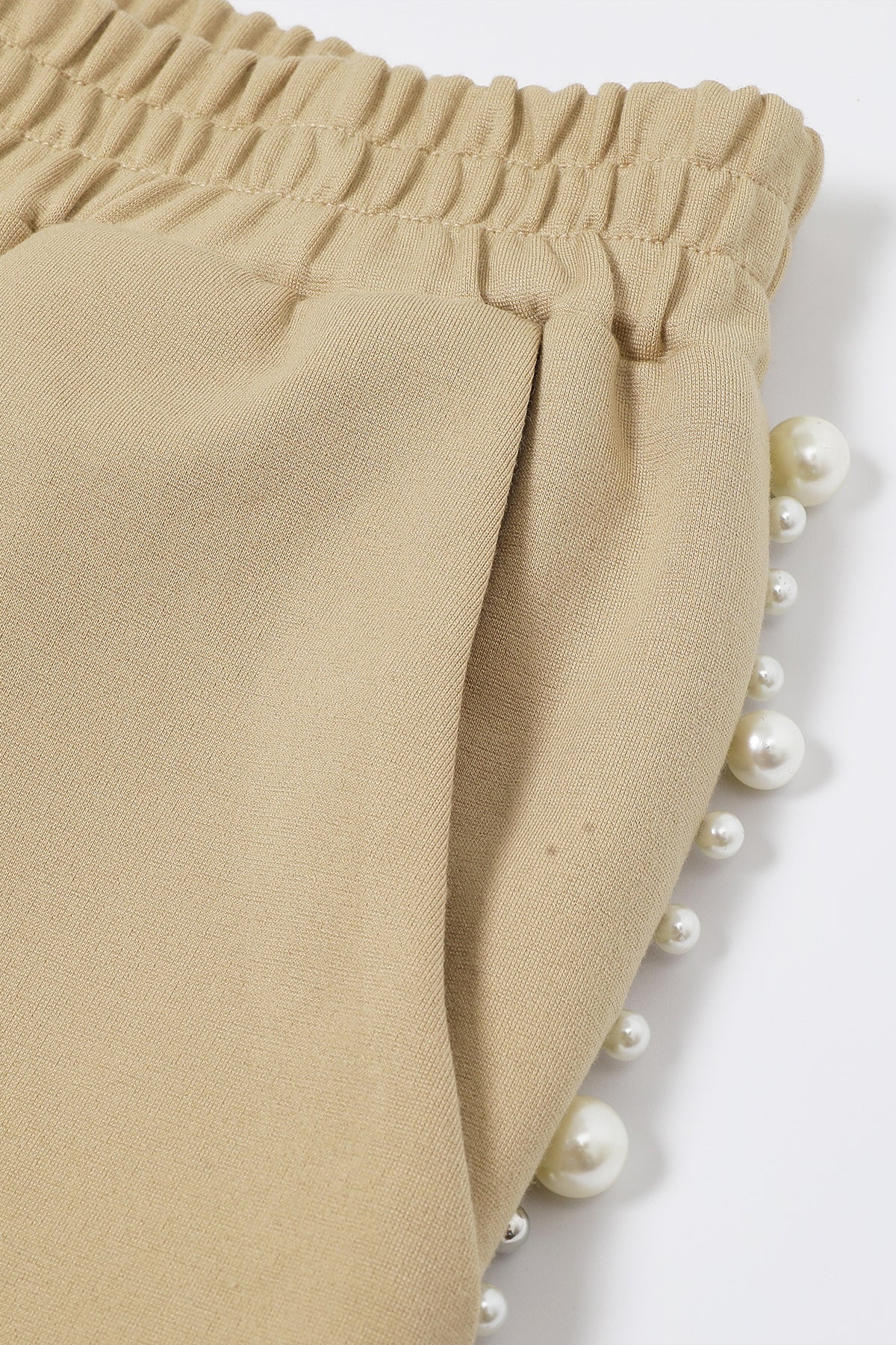 Pearl Embellished Hooded Jacket And Pants Set
