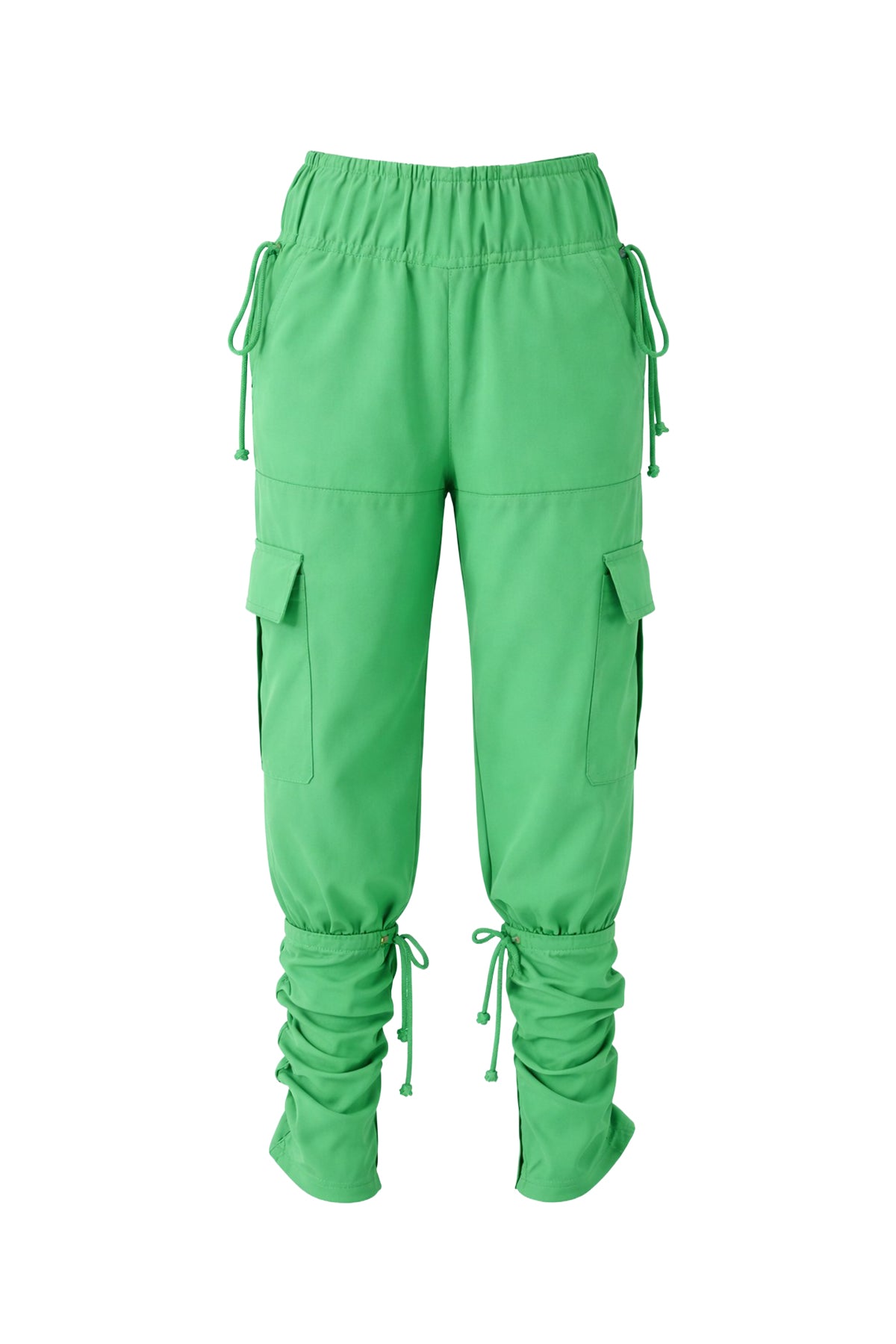 Woven High Waist Zip Pants