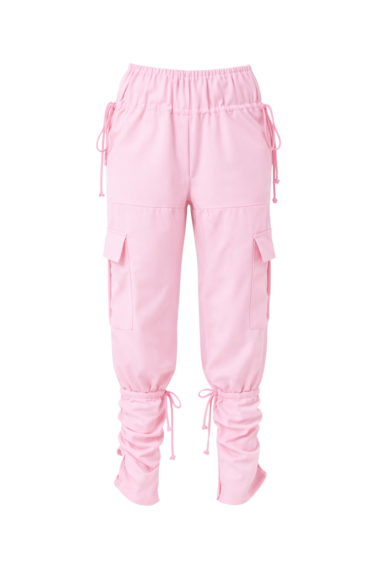 Woven High Waist Zip Pants