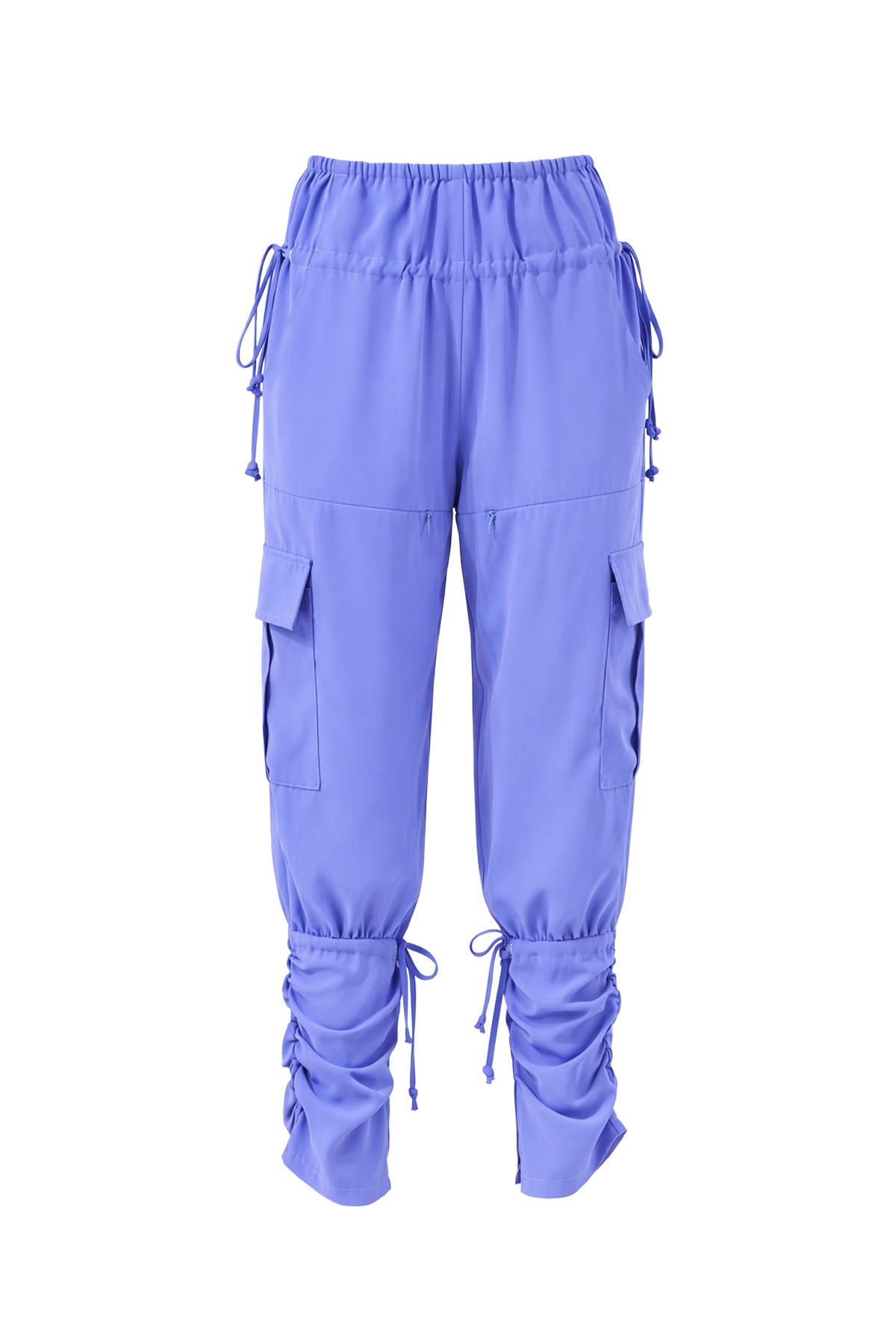 Woven High Waist Zip Pants