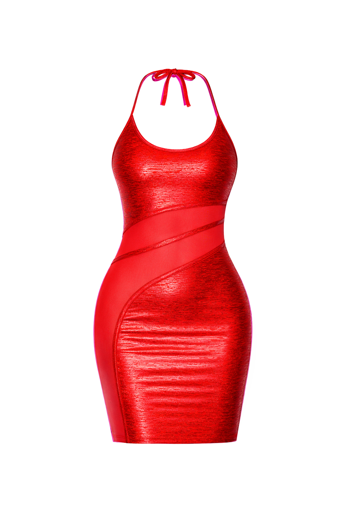 Halter Tie Mini Dress
