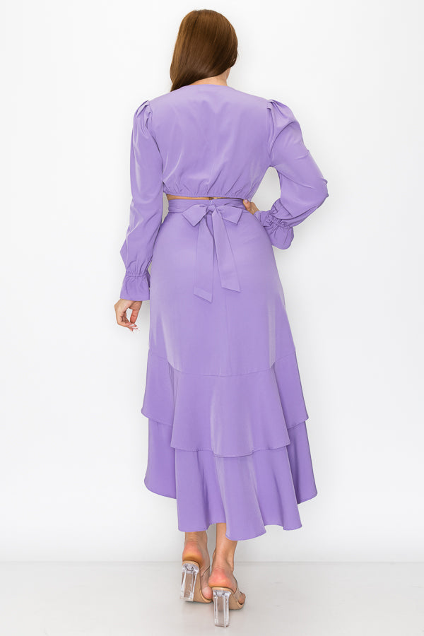 Double Ruffle Skirt Set