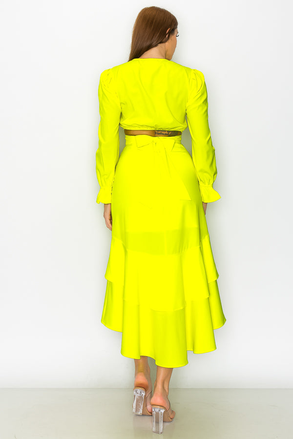 Double Ruffle Skirt Set