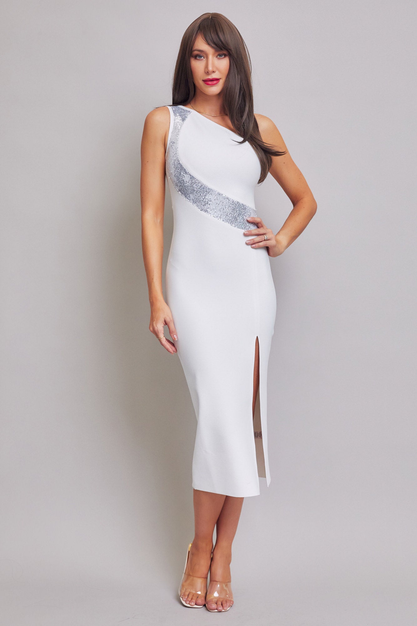 Sequin Detail Bandage Dress