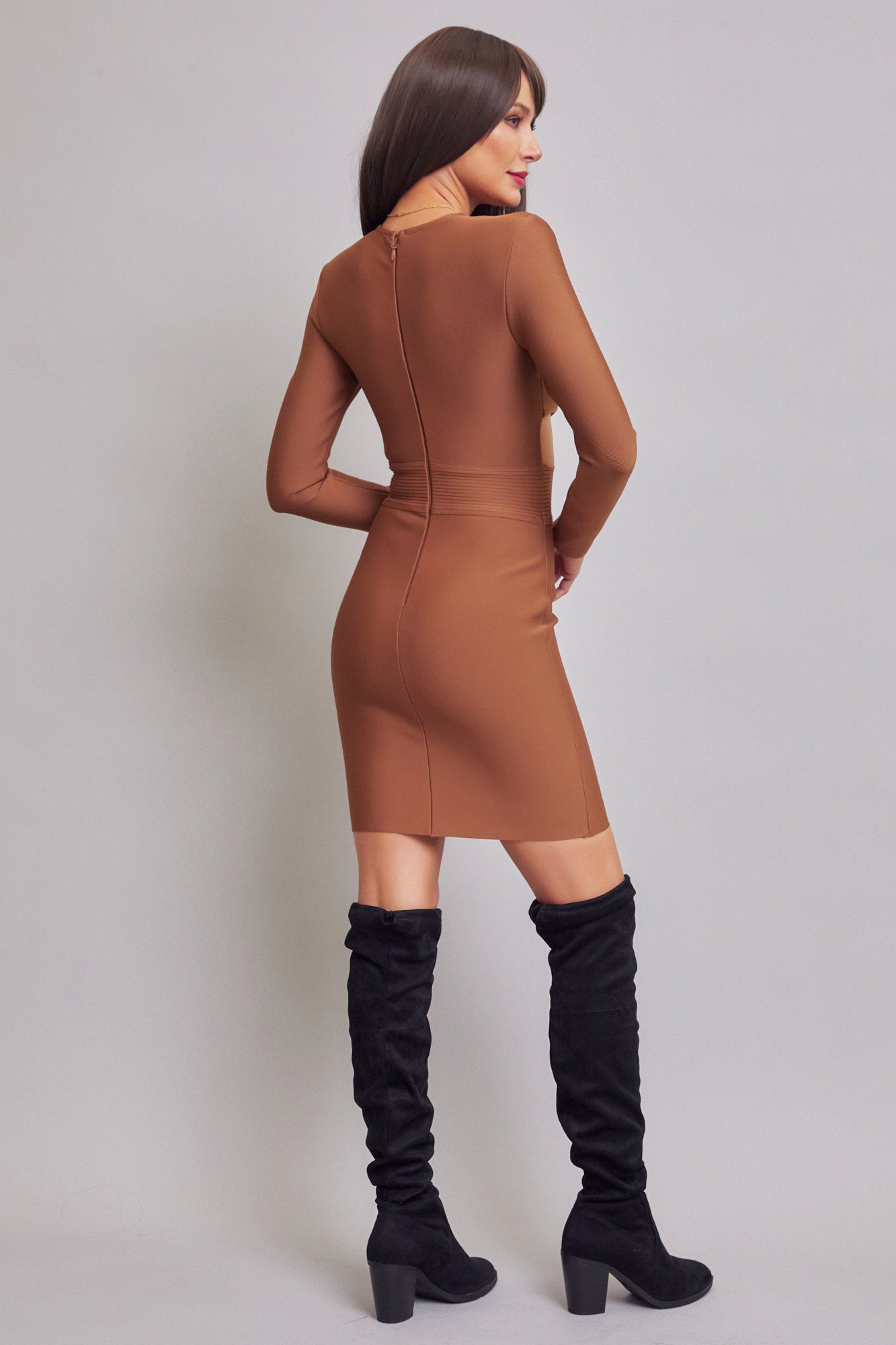 Bandage Laced Bodycon Dress